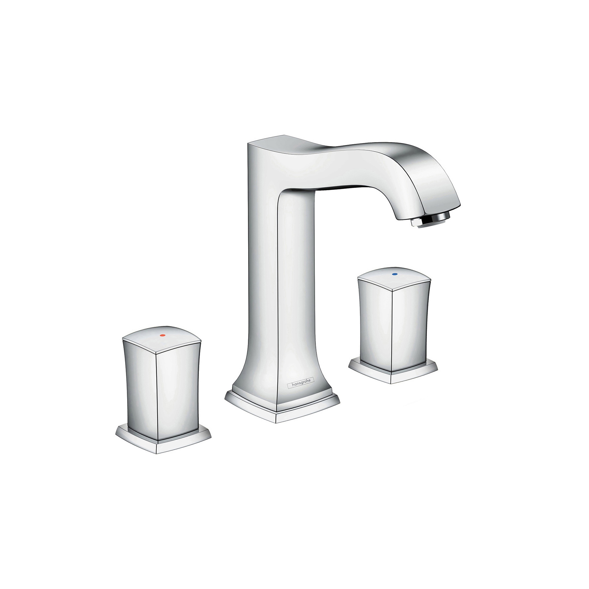 Mostra il prodotto hansgrohe Metropol Classic Rubinetteria 3 fori lavabo 160 con maniglia a pomo del produttore Hansgrohe