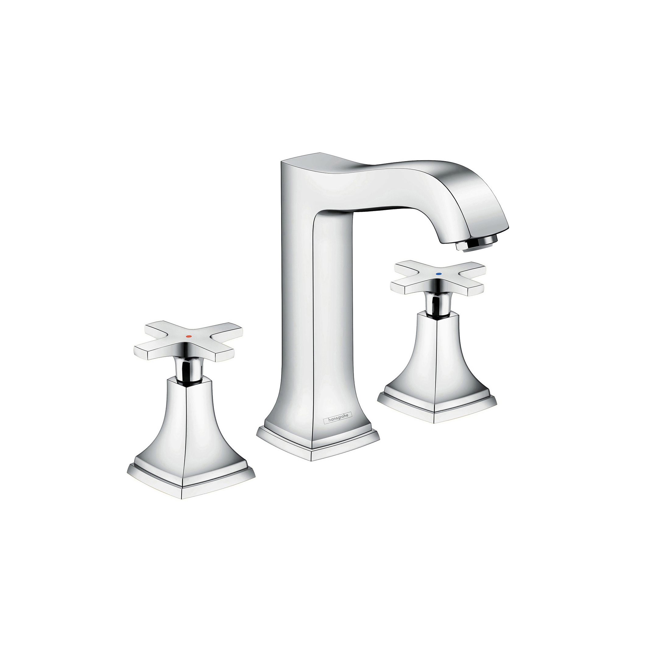 Display product hansgrohe Metropol Classic 3-hole basin mixer 160 with cross handle, with pop-up waste set from manufacturer Hansgrohe
