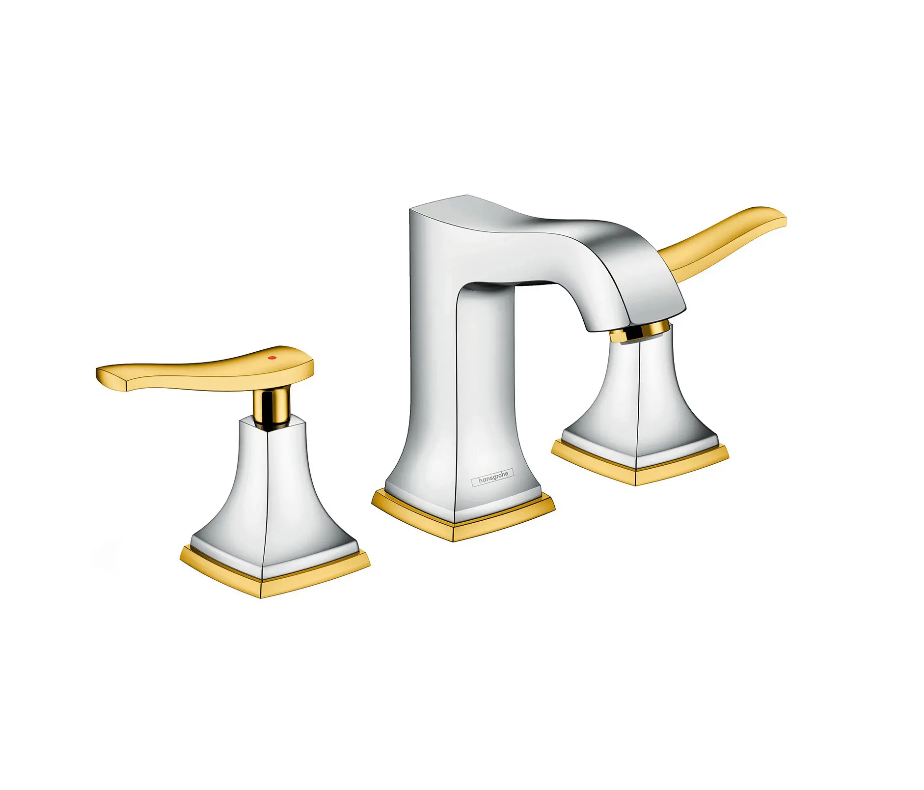 Hansgrohe - hansgrohe Metropol Classic 3-hole basin mixer 110 with lever handle, with pop-up waste set