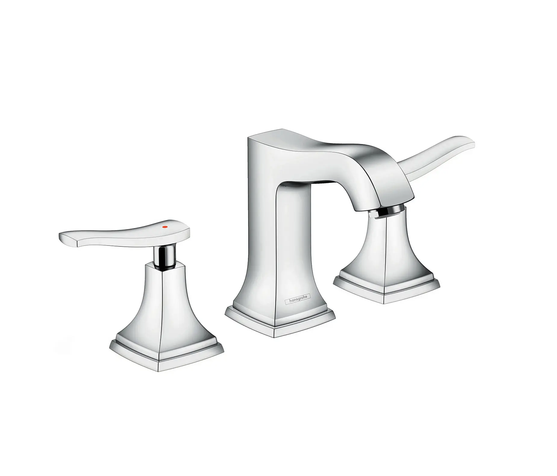 Hansgrohe - hansgrohe Metropol Classic 3-hole basin mixer 110 with lever handle, with pop-up waste set