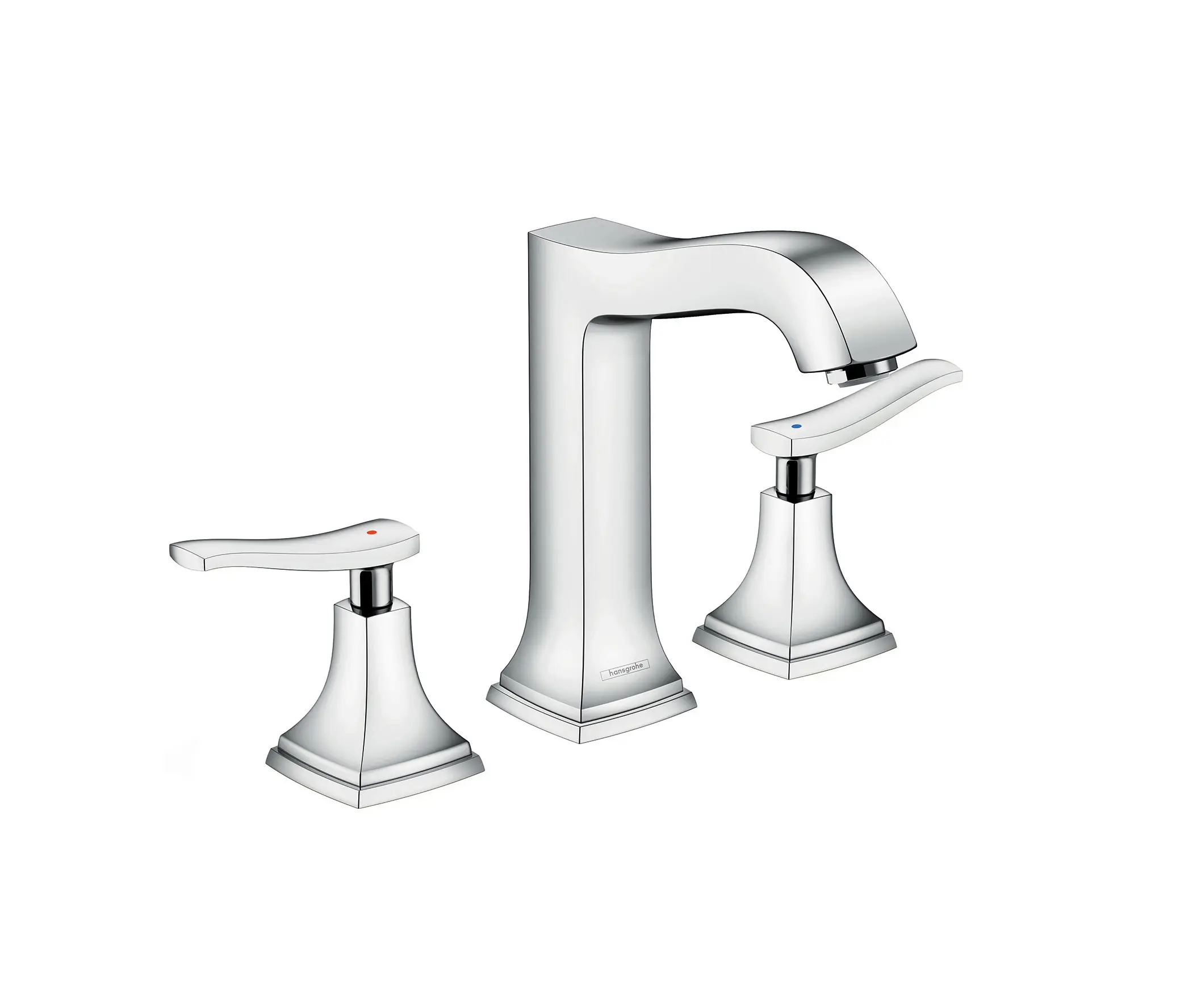 Hansgrohe - hansgrohe Metropol Classic 3-hole basin mixer 160 with lever handle, with pop-up waste set