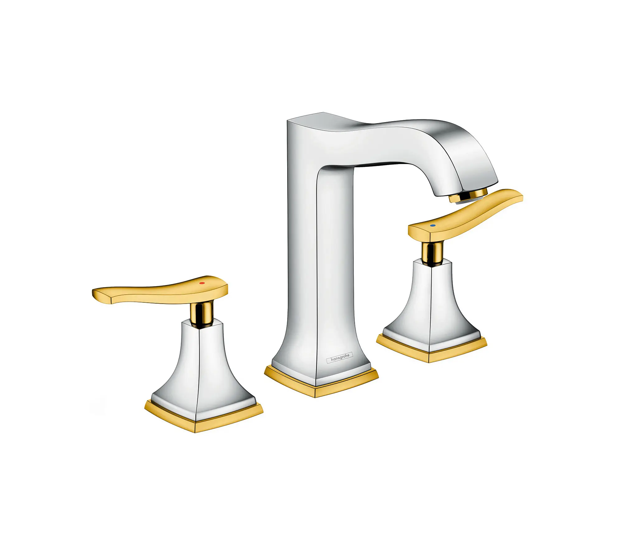 Hansgrohe - hansgrohe Metropol Classic 3-hole basin mixer 160 with lever handle, with pop-up waste set