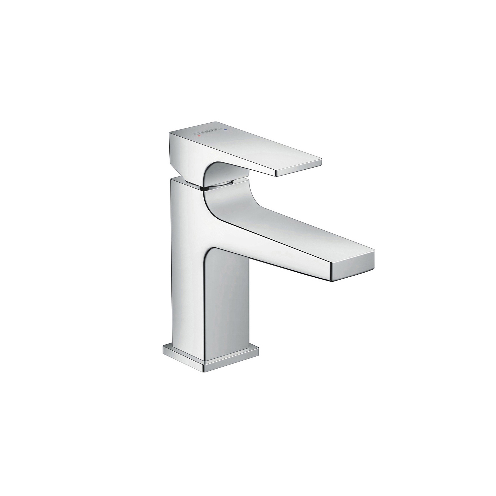 Display product Metropol Single lever basin mixer 100 with lever handle for handrinse basins with push-open waste set from manufacturer Hansgrohe
