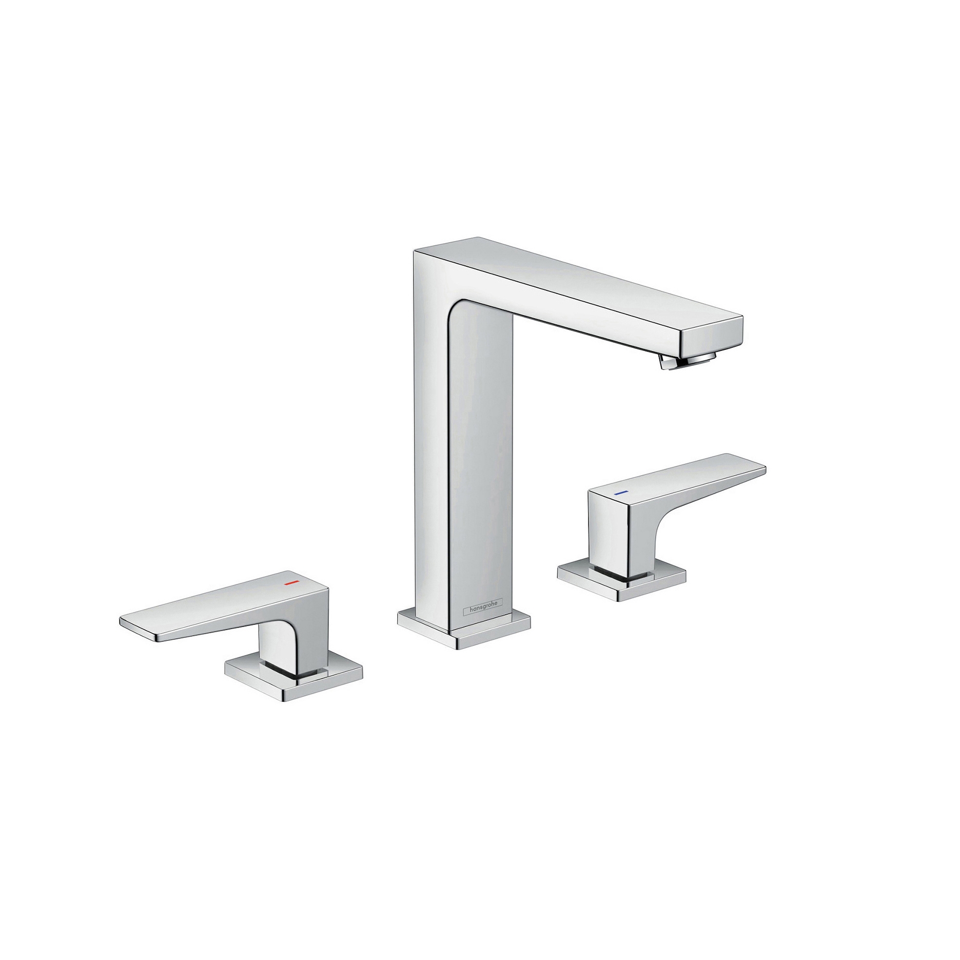 Mostra il prodotto Metropol Rubinetteria 3 fori lavabo 160 con maniglia a leva e piletta push-open del produttore Hansgrohe