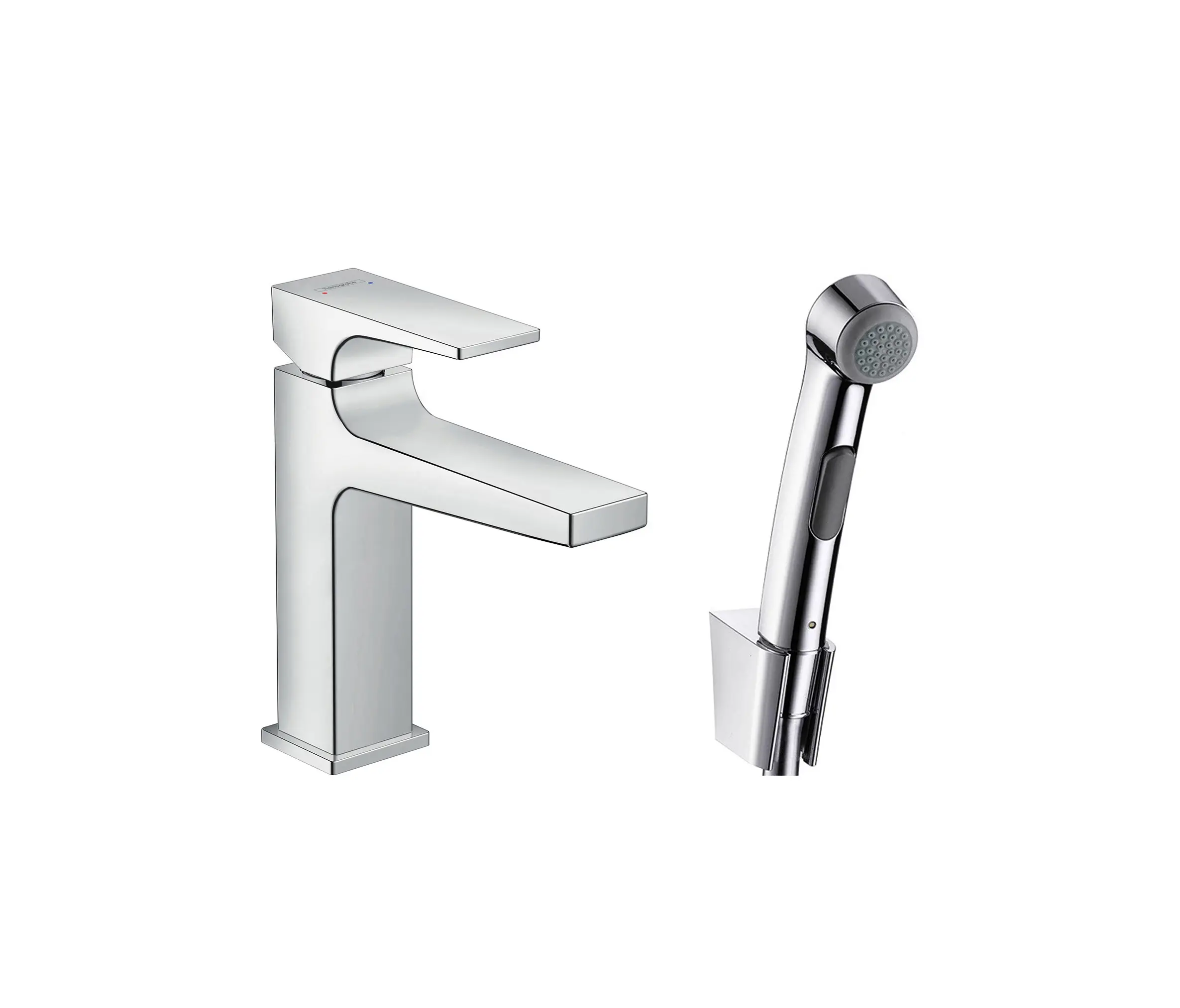 Hansgrohe - hansgrohe Metropol Bidette 1jet hand shower/ Metropol single lever basin mixer with lever handle set 1.60 m