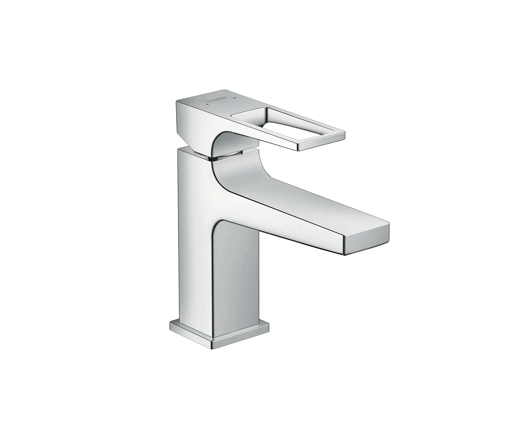 Hansgrohe - hansgrohe Metropol Single lever basin mixer 100 with loop handle and push-open waste set for hand washbasins