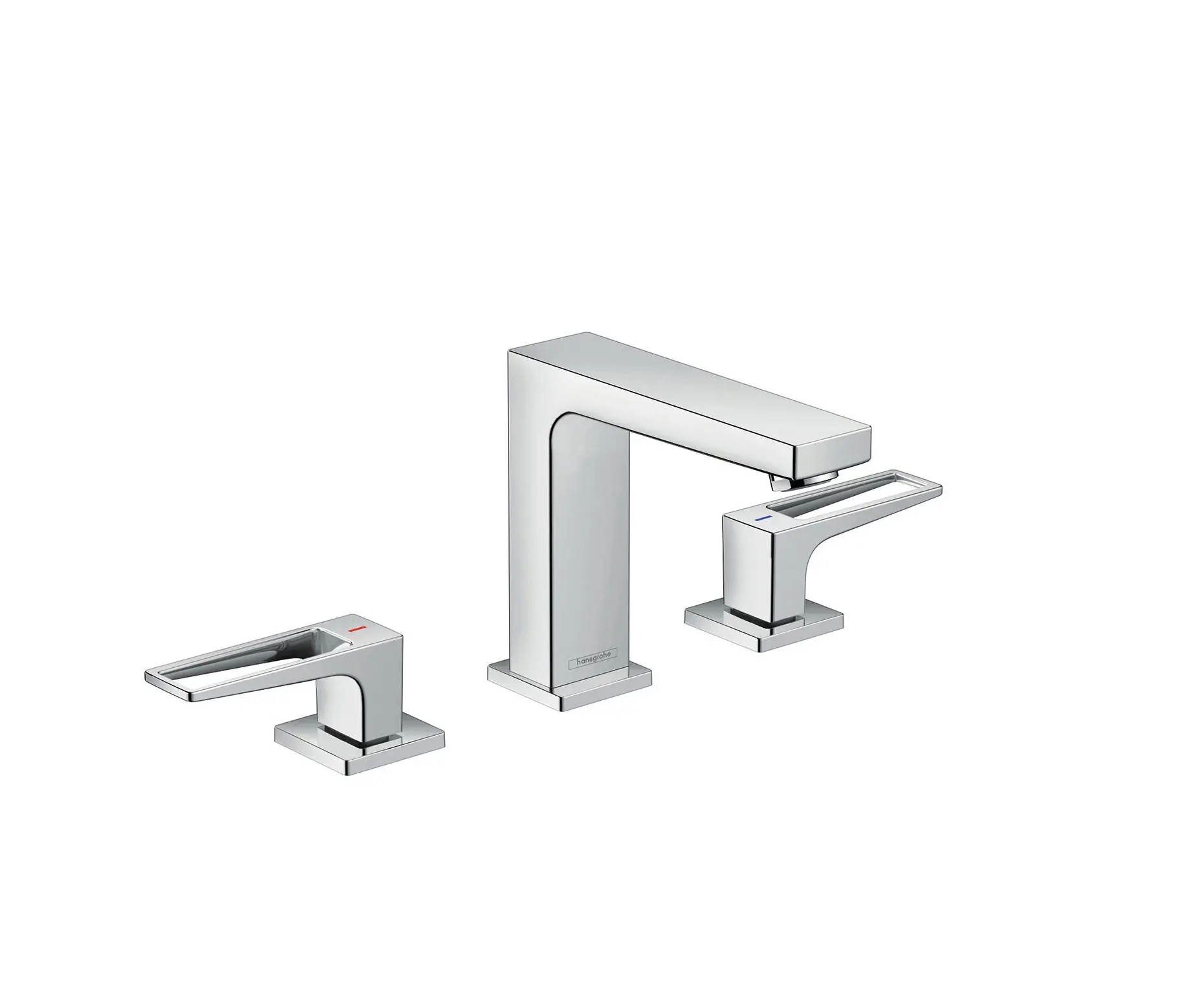 Hansgrohe - hansgrohe Metropol 3-hole basin mixer 110 with loop handles and push-open waste set