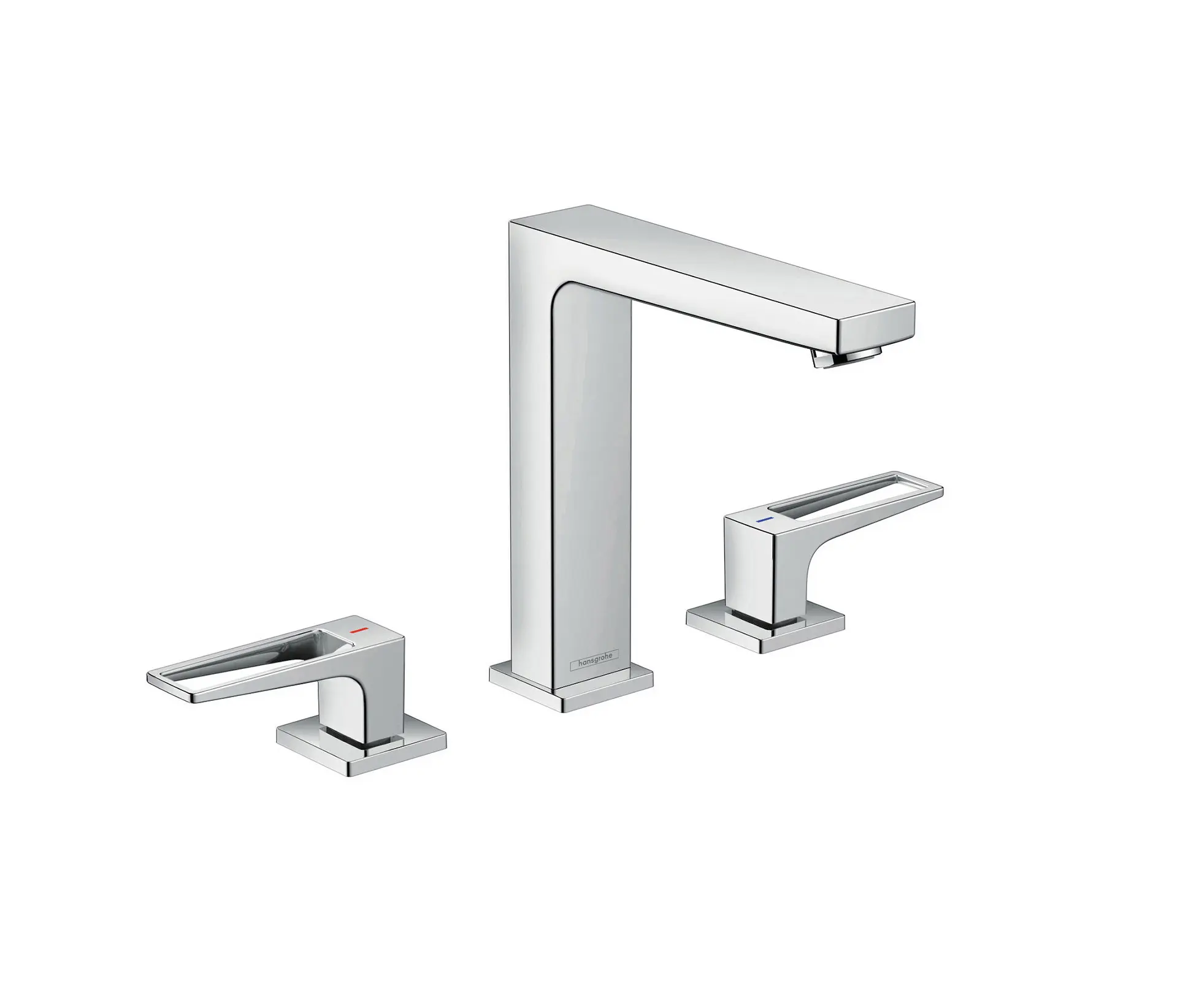 Hansgrohe - hansgrohe Metropol 3-hole basin mixer 160 with loop handles and push-open waste set