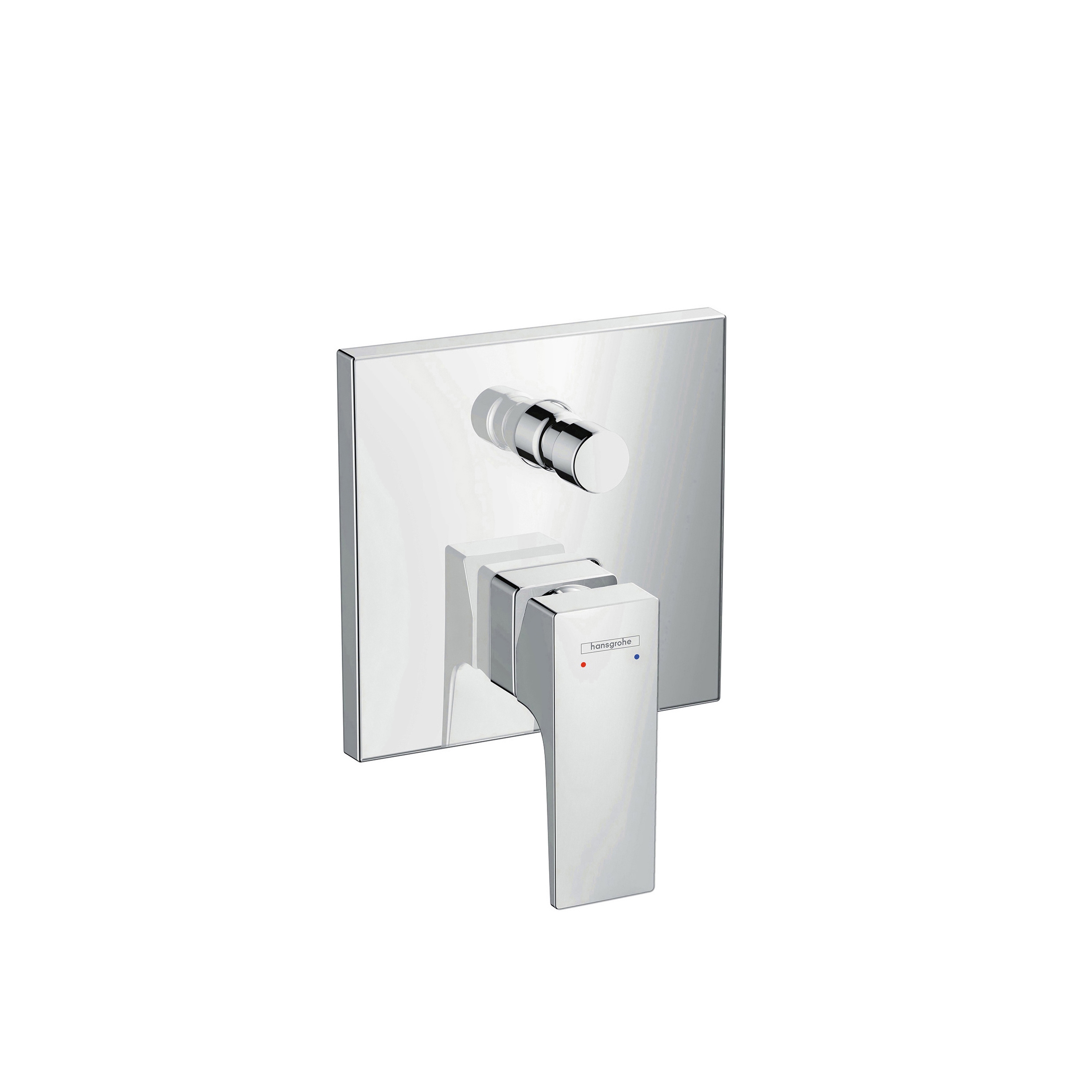 hansgrohe Single lever bath mixer with lever handle for concealed installation with security combination