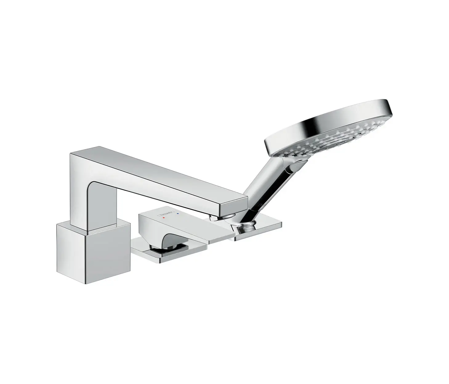 Hansgrohe - Metropol 3-hole rim mounted single lever bath mixer with lever handle for Secuflex