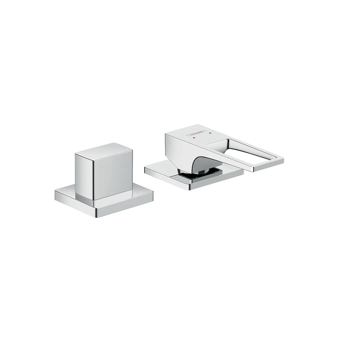 Display product hansgrohe Metropol 2-hole rim mounted single lever bath mixer with loop handle from manufacturer Hansgrohe