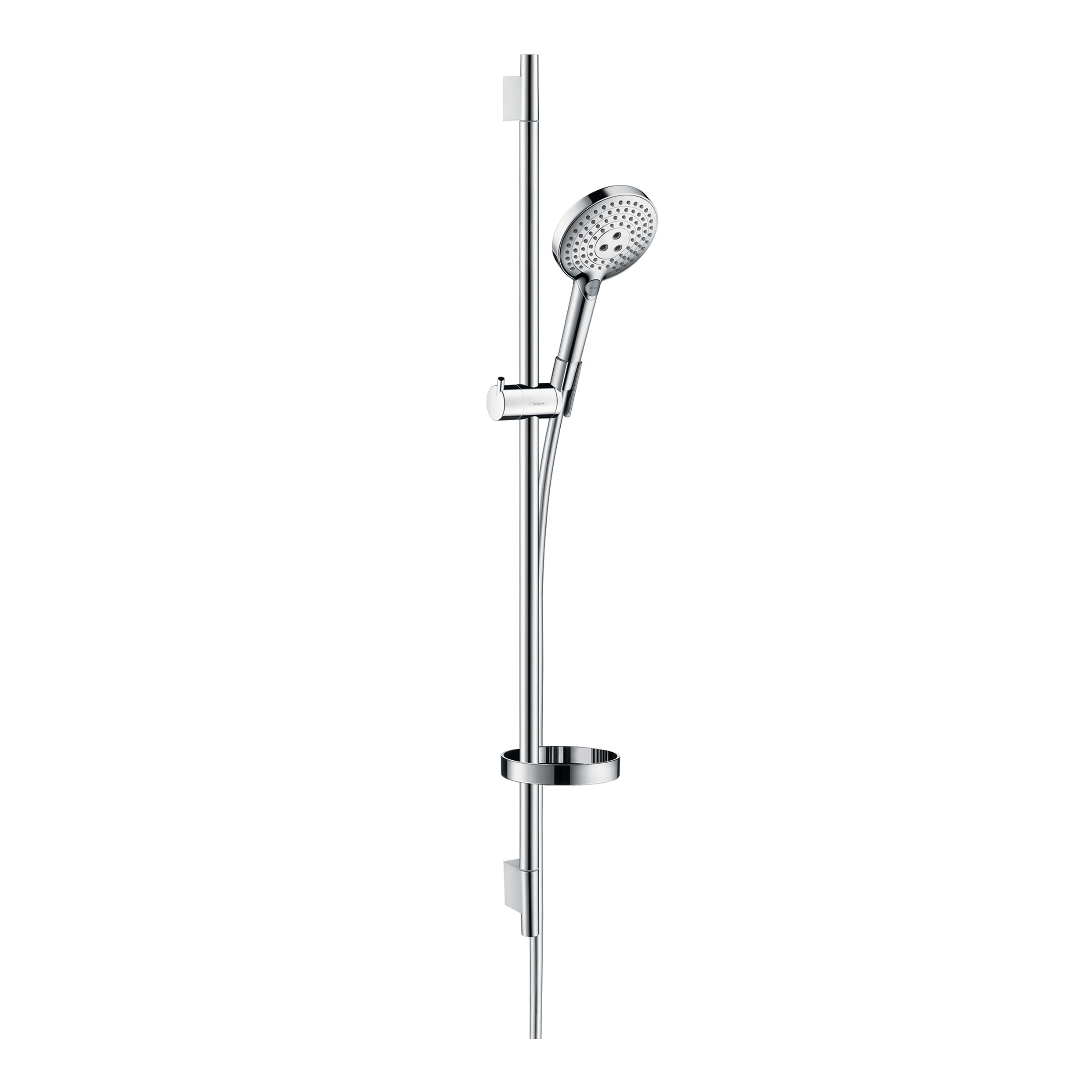 Vertoon produk hansgrohe Raindance Select S 120 3jet hand shower EcoSmart 9 l/min/ Unica'S Puro wall bar 0.90 m set van vervaardiger Hansgrohe