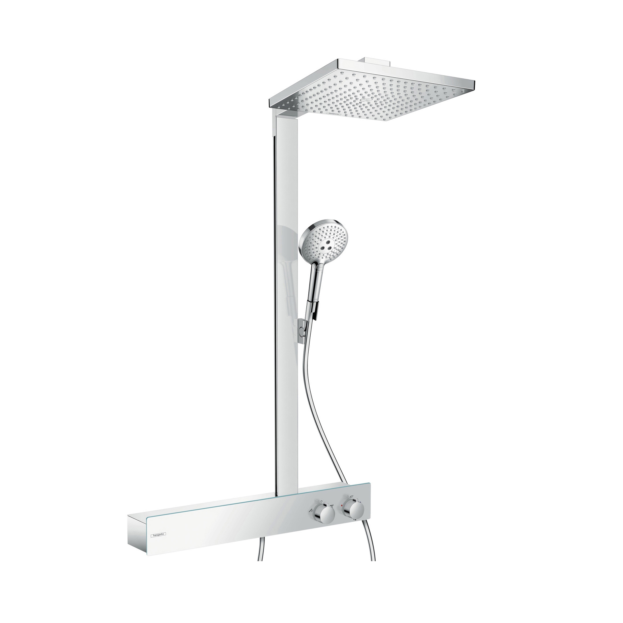 Display product hansgrohe Raindance E 300 1jet Showerpipe 600 ST EcoSmart 9 l/min from manufacturer Hansgrohe