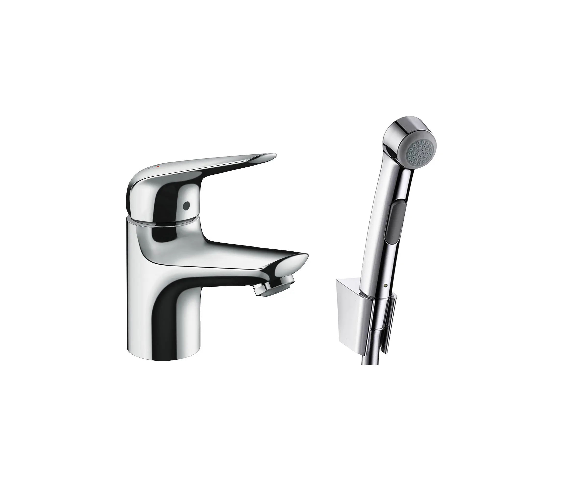 Hansgrohe - hansgrohe Novus Set Bidette 1,60 m/miscelatore monocomando lavabo 70