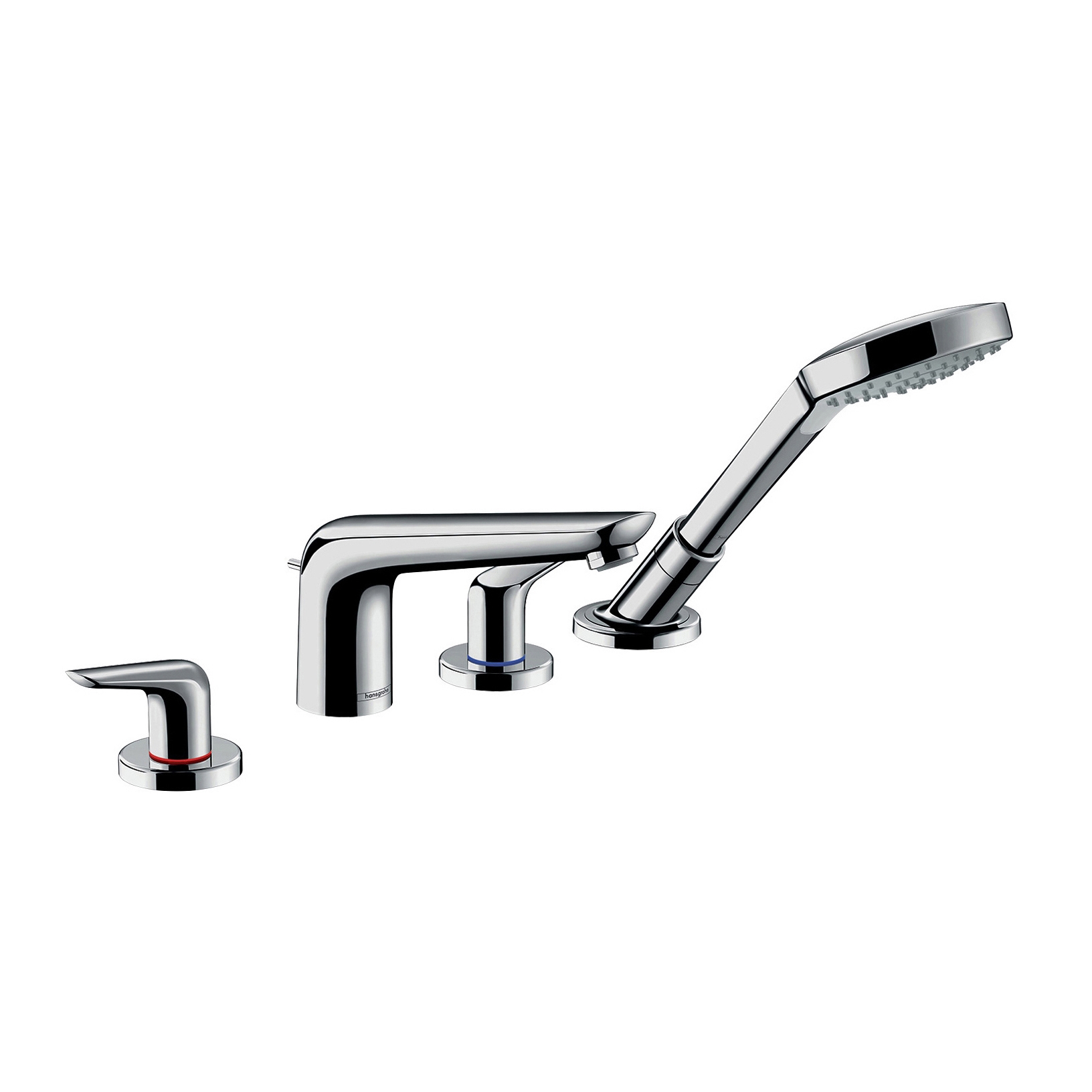 Display product hansgrohe Novus 4-hole rim mounted bath mixer from manufacturer Hansgrohe