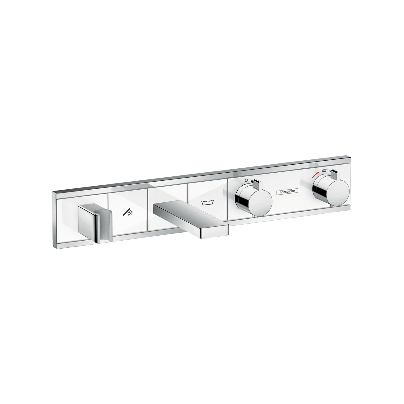hansgrohe RainSelect Fertigset Unterputz für 2 Verbraucher Wanne
