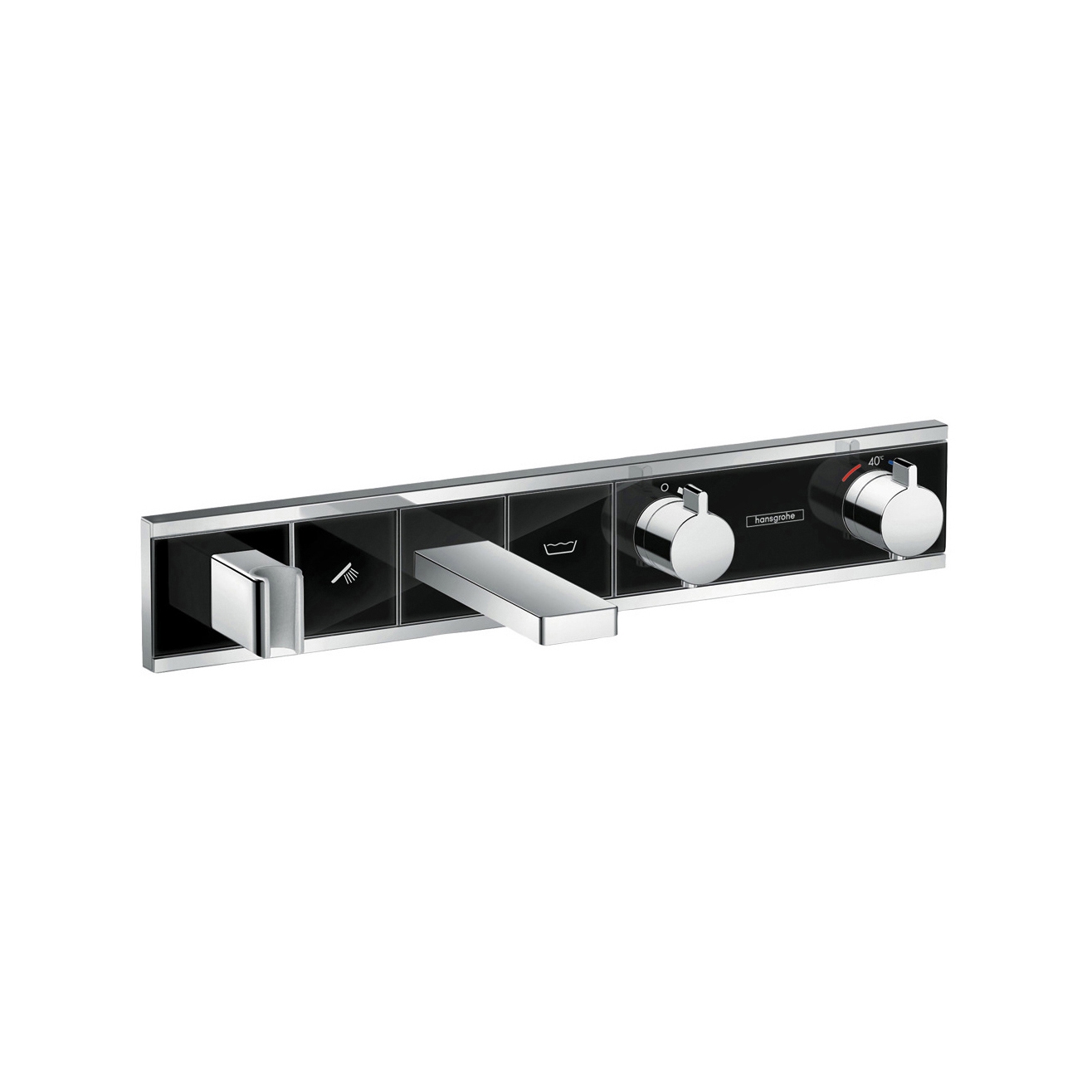 hansgrohe RainSelect Fertigset Unterputz für 2 Verbraucher Wanne