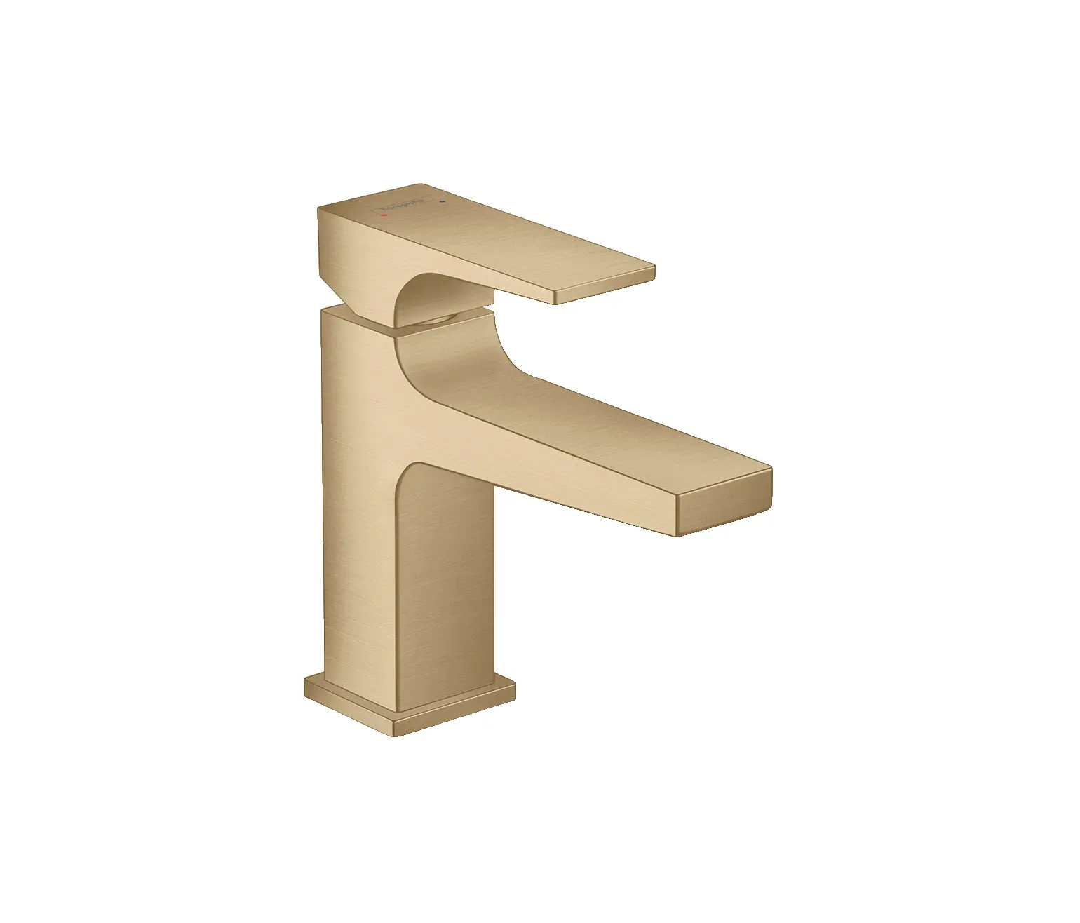 Hansgrohe - hansgrohe Metropol Single lever basin mixer 100 with lever handle and push-open waste set for hand washbasins