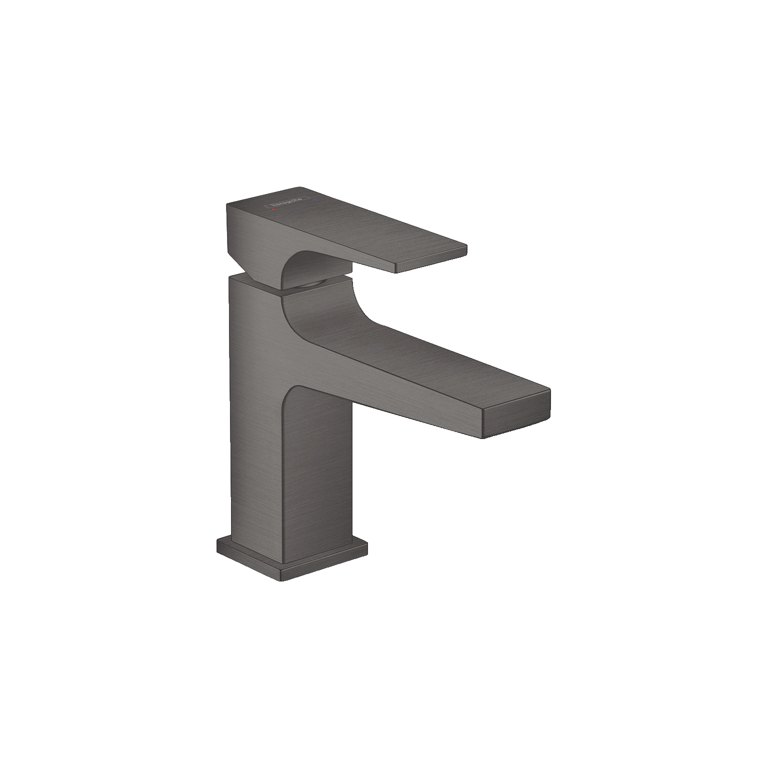 hansgrohe Metropol Single lever basin mixer 100 with lever handle and push-open waste set for hand washbasins