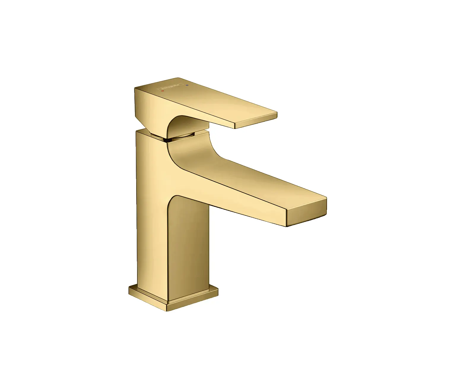 Hansgrohe - hansgrohe Metropol Single lever basin mixer 100 with lever handle and push-open waste set for hand washbasins