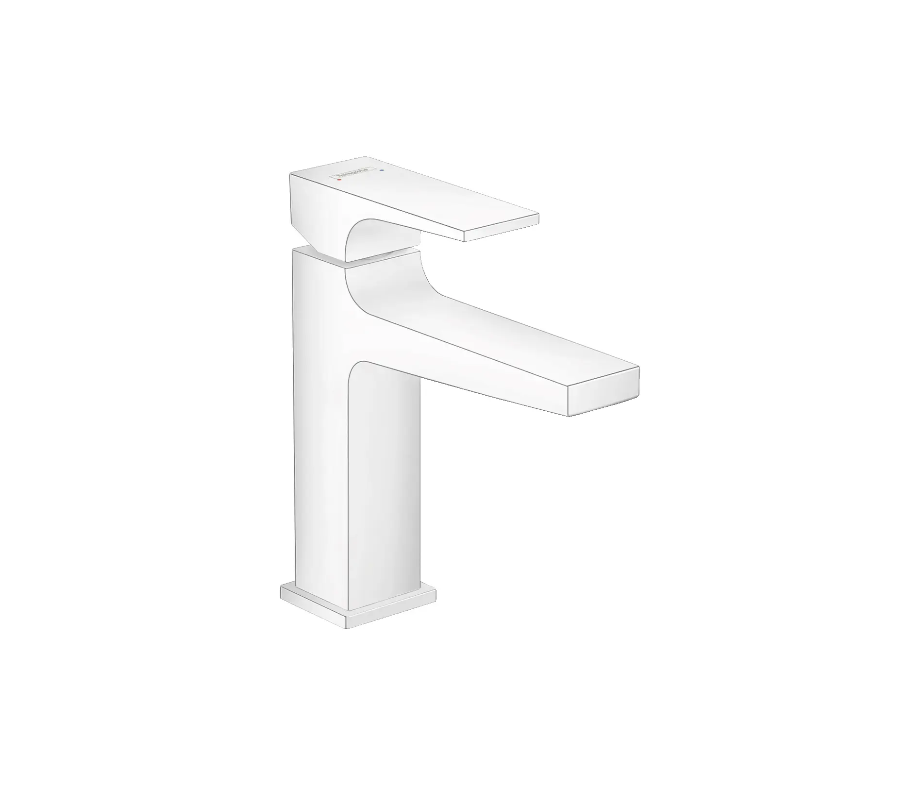 Hansgrohe - hansgrohe Metropol Single lever basin mixer 110 with lever handle and push-open waste set