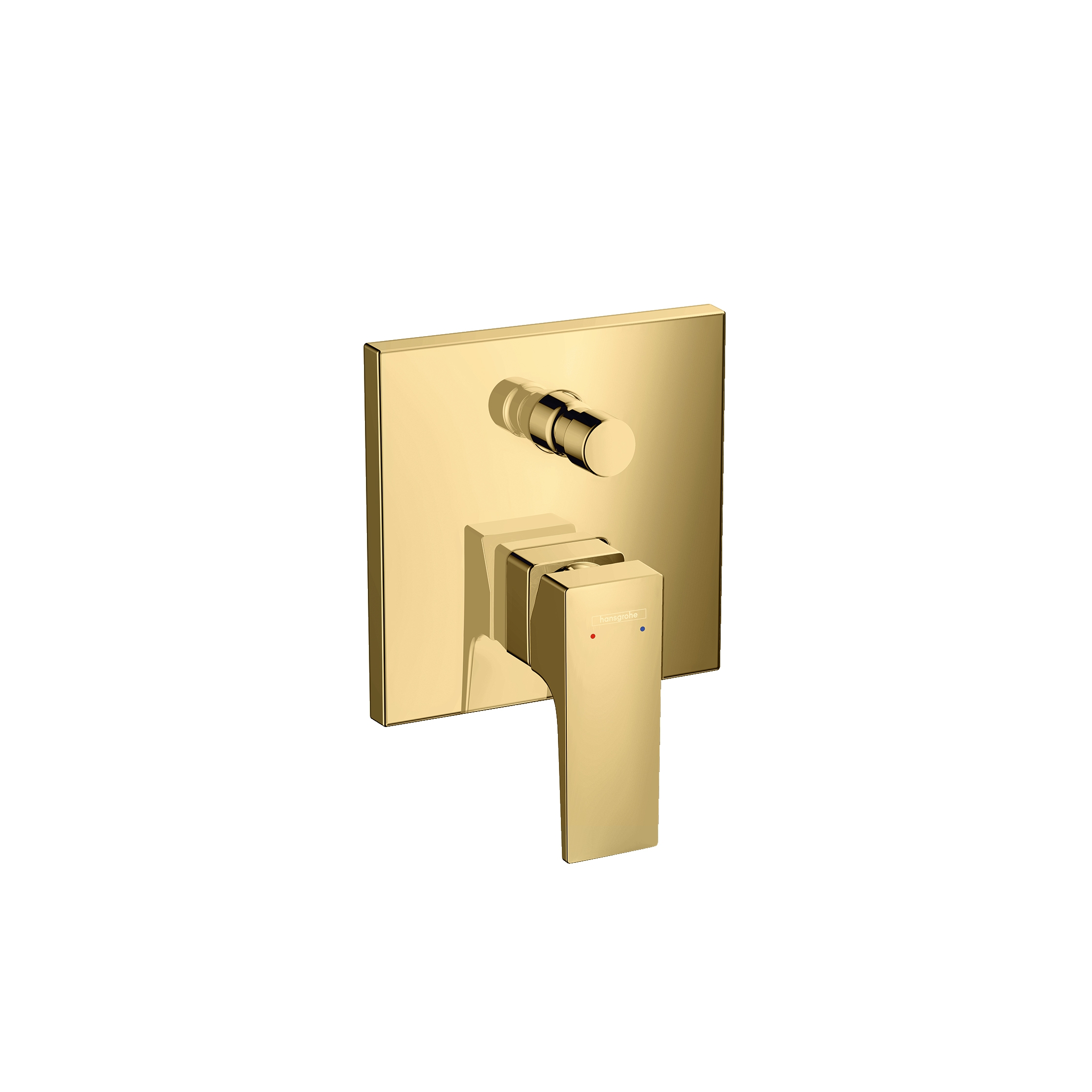 hansgrohe Single lever bath mixer with lever handle for concealed installation with security combination