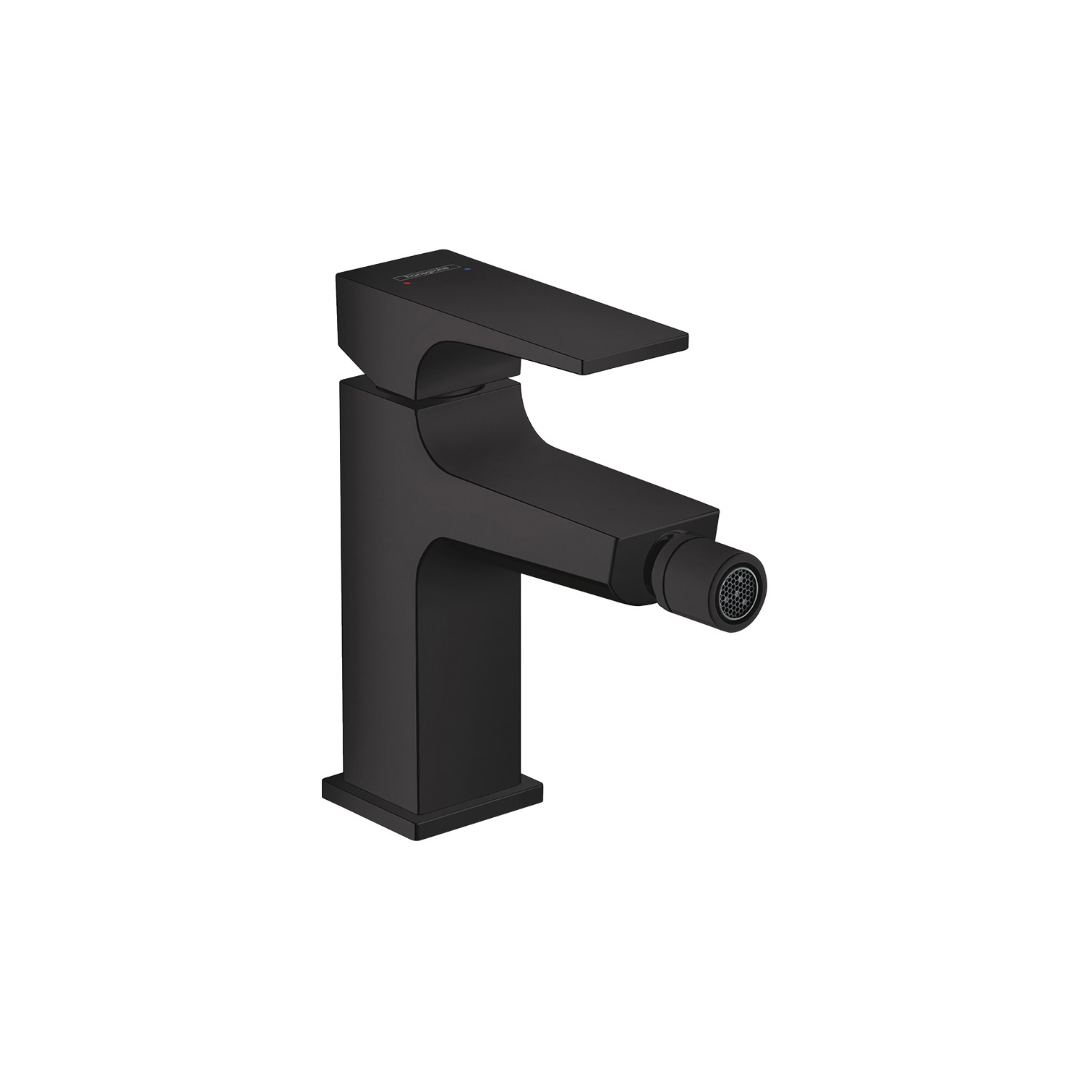 hansgrohe Metropol Single lever bidet mixer with lever handle and push-open waste set