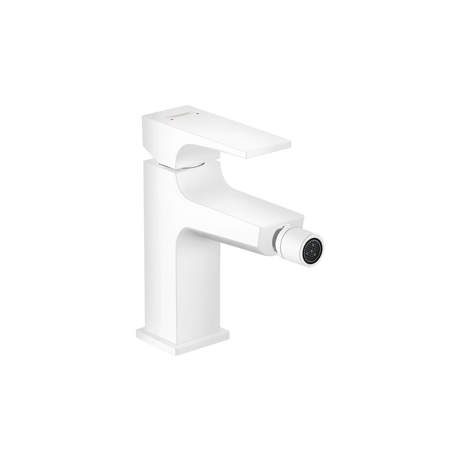 hansgrohe Metropol Single lever bidet mixer with lever handle and push-open waste set