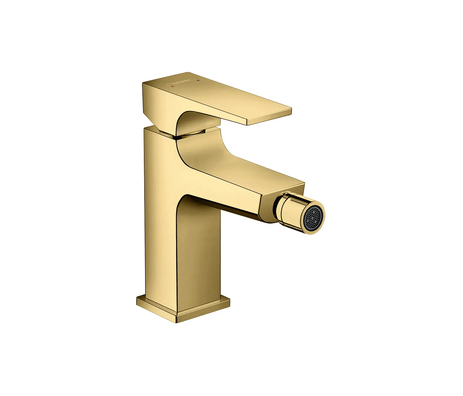 Hansgrohe - hansgrohe Metropol Mezclador monomando de bidé con manecilla plana y vaciador Push-Open