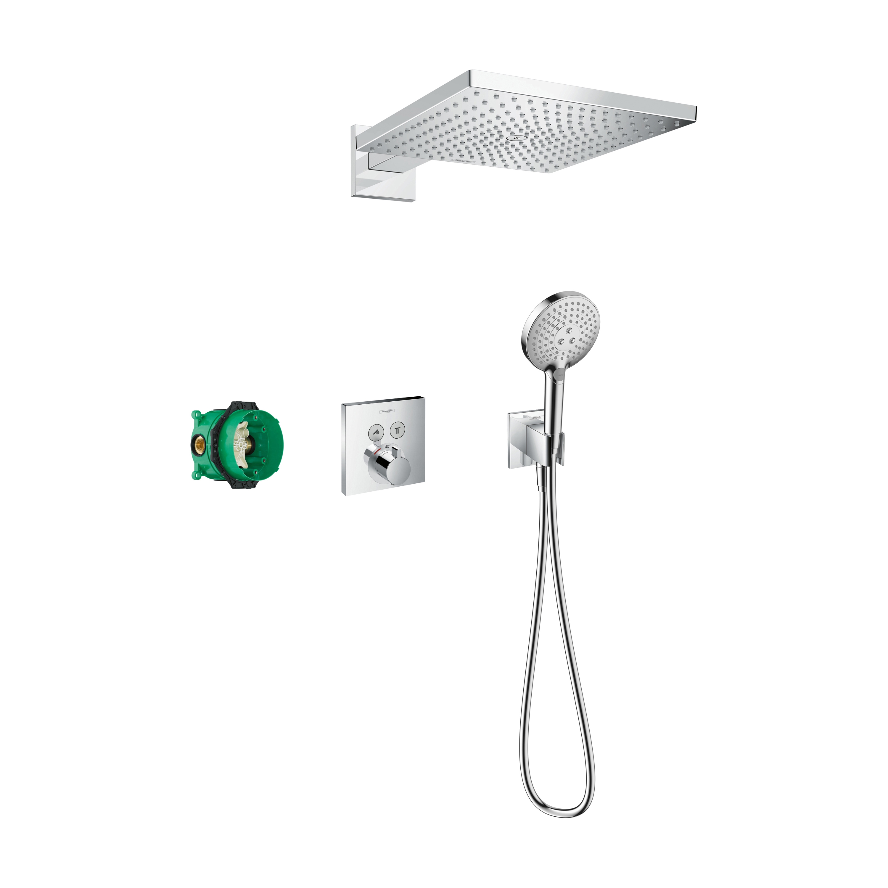 Mostra il prodotto hansgrohe Raindance E Sistema doccia 300 1jet con ShowerSelect Square del produttore Hansgrohe