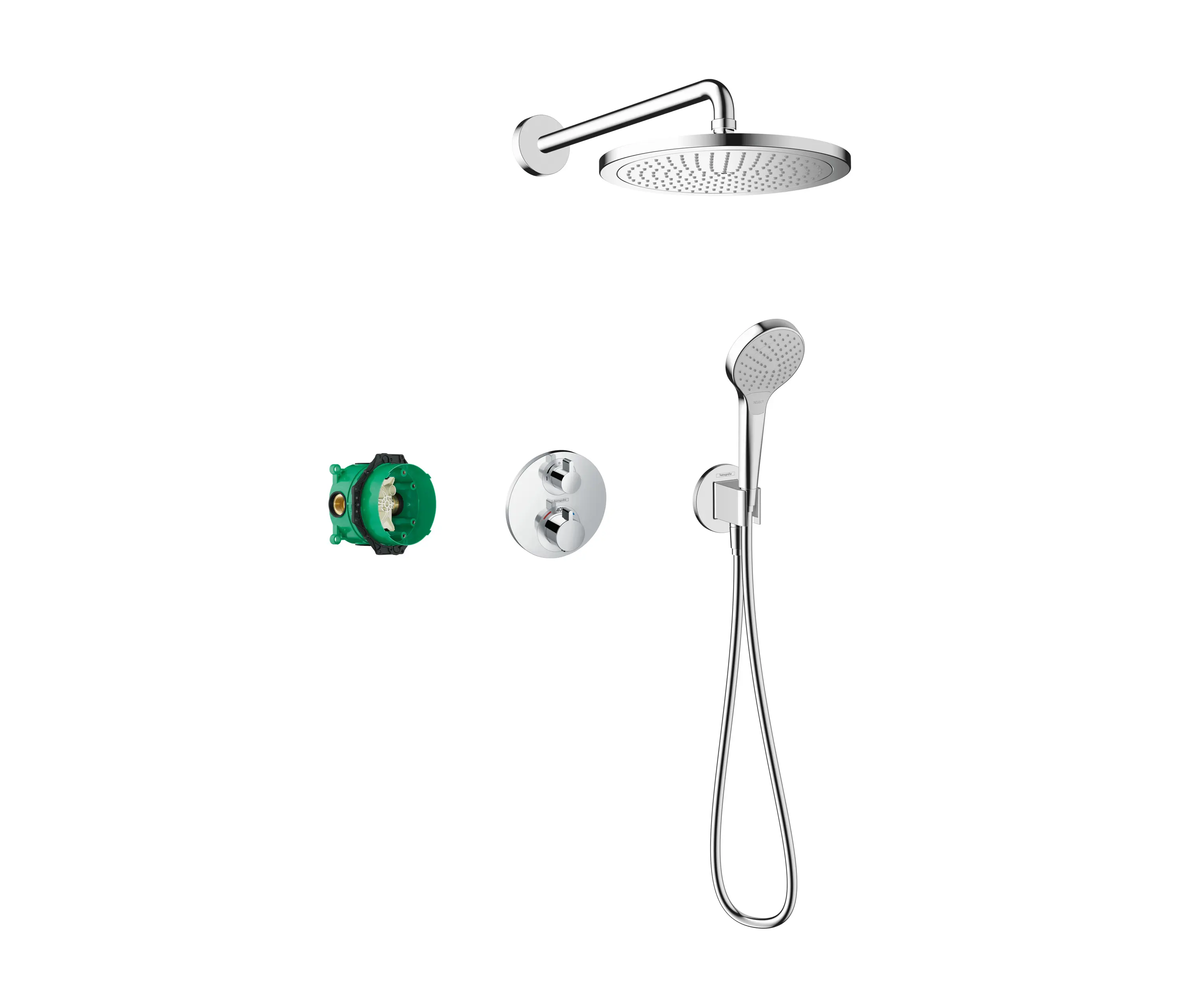 Hansgrohe - hansgrohe Croma Shower system 280 1jet with Ecostat S