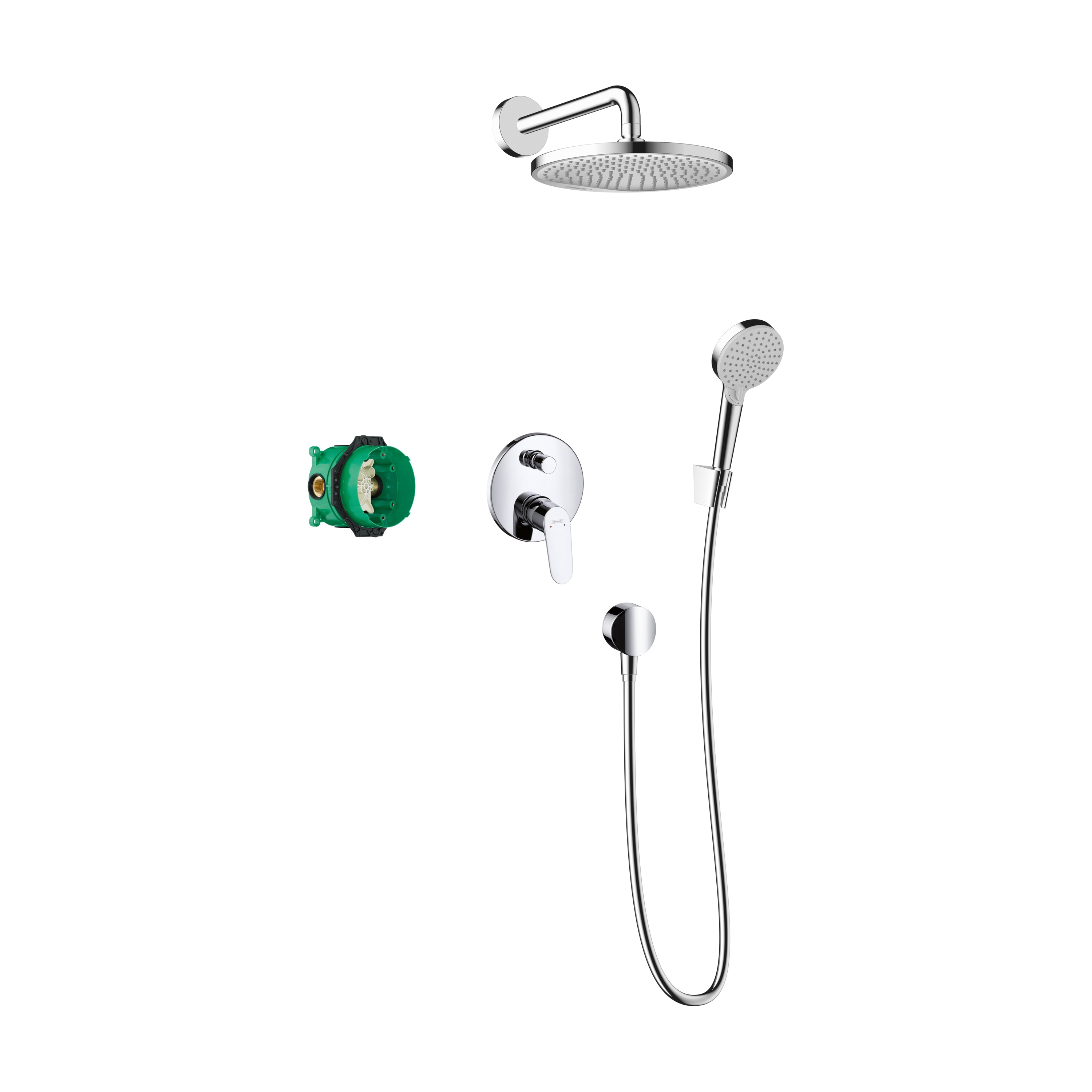 Mostrar el producto hansgrohe Crometta S 240 Set de ducha empotrado con mezclador monomando Focus del fabricante Hansgrohe