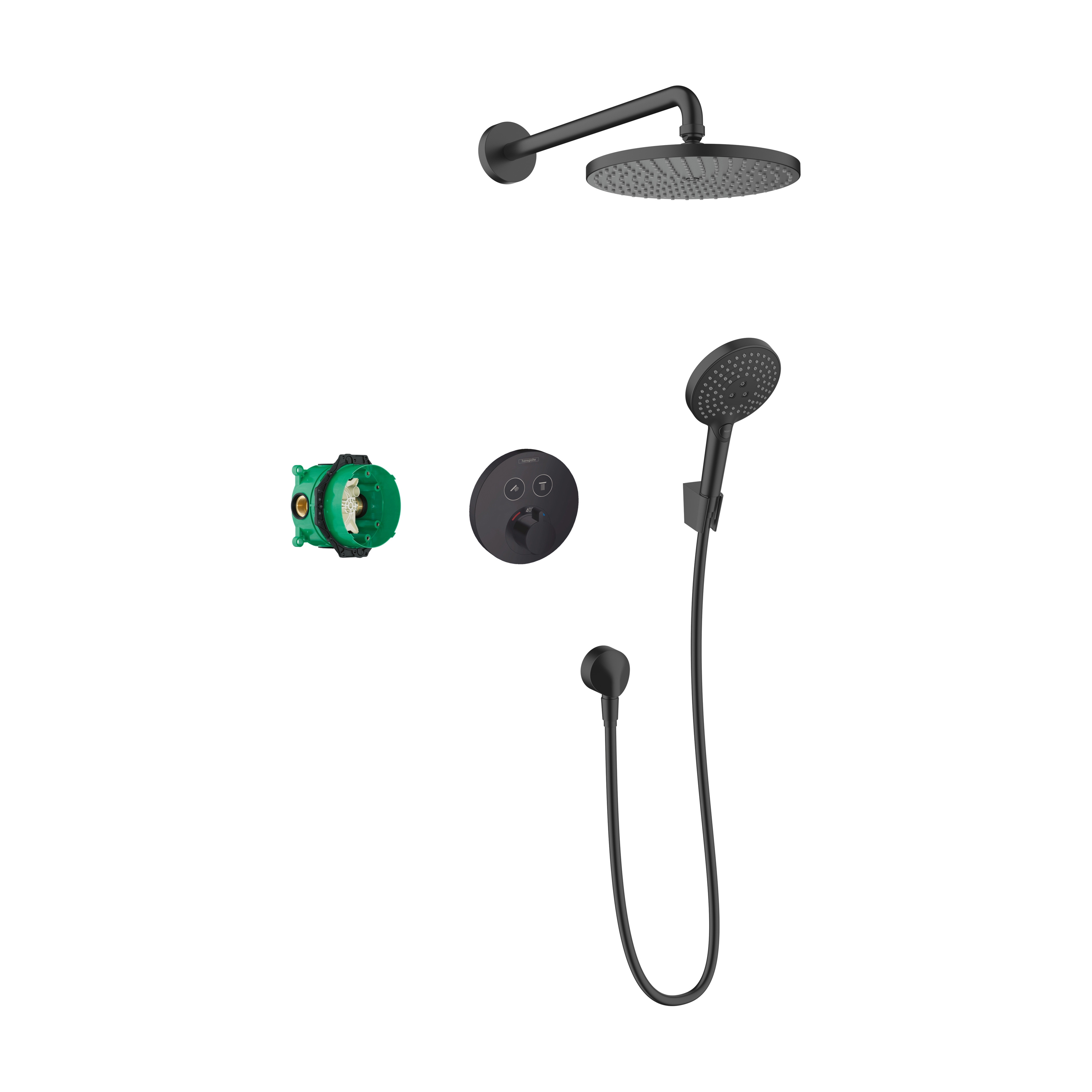 Afficher le produit hansgrohe Raindance S Pack encastré avec mitigeur thermostatique Ecostat S du fabricant Hansgrohe
