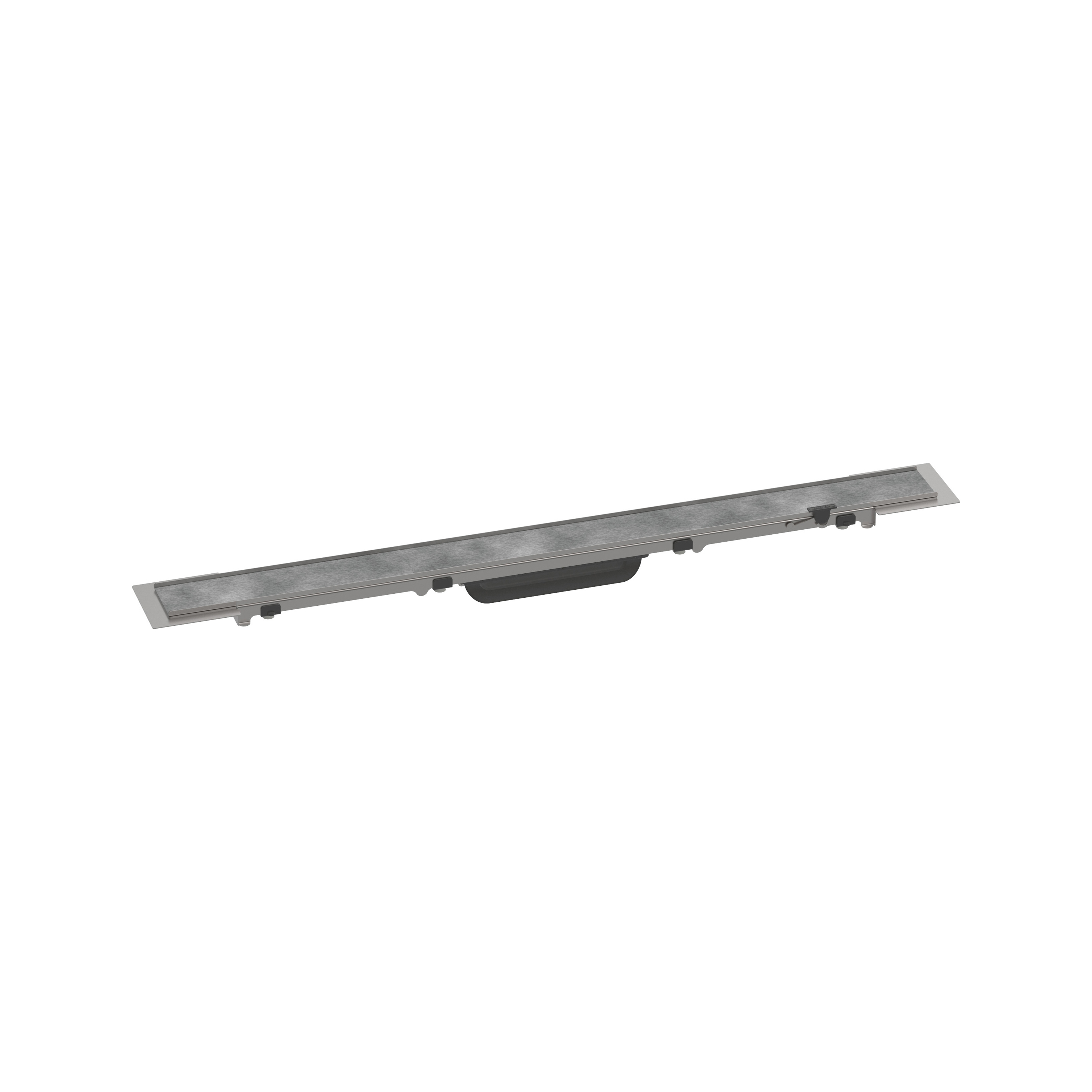 Display product hansgrohe RainDrain Rock Finish set shower drain 70 cm cuttable and tileable from manufacturer Hansgrohe
