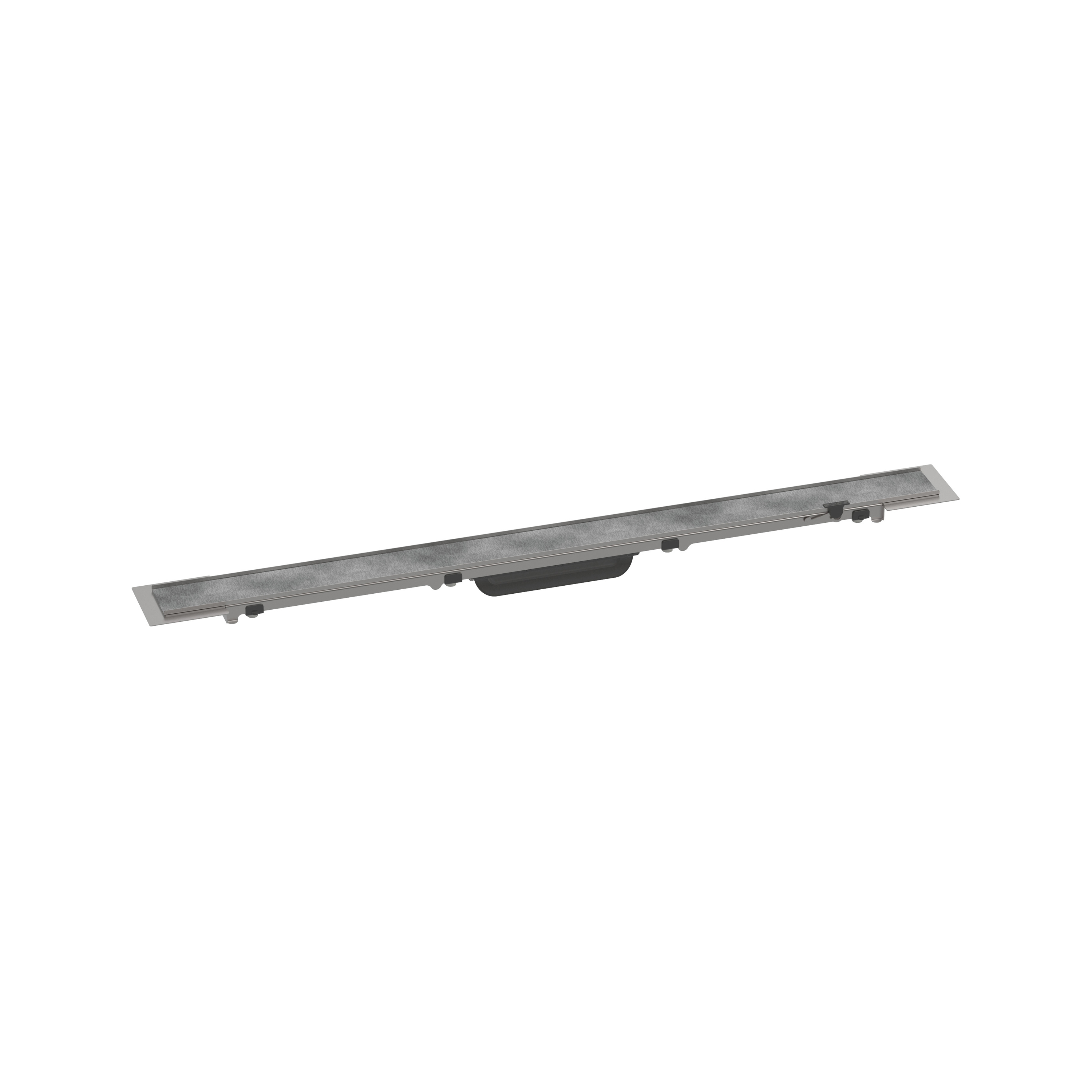 Display product RainDrain Rock Finish set shower drain 900 cut on size and tileable from manufacturer Hansgrohe