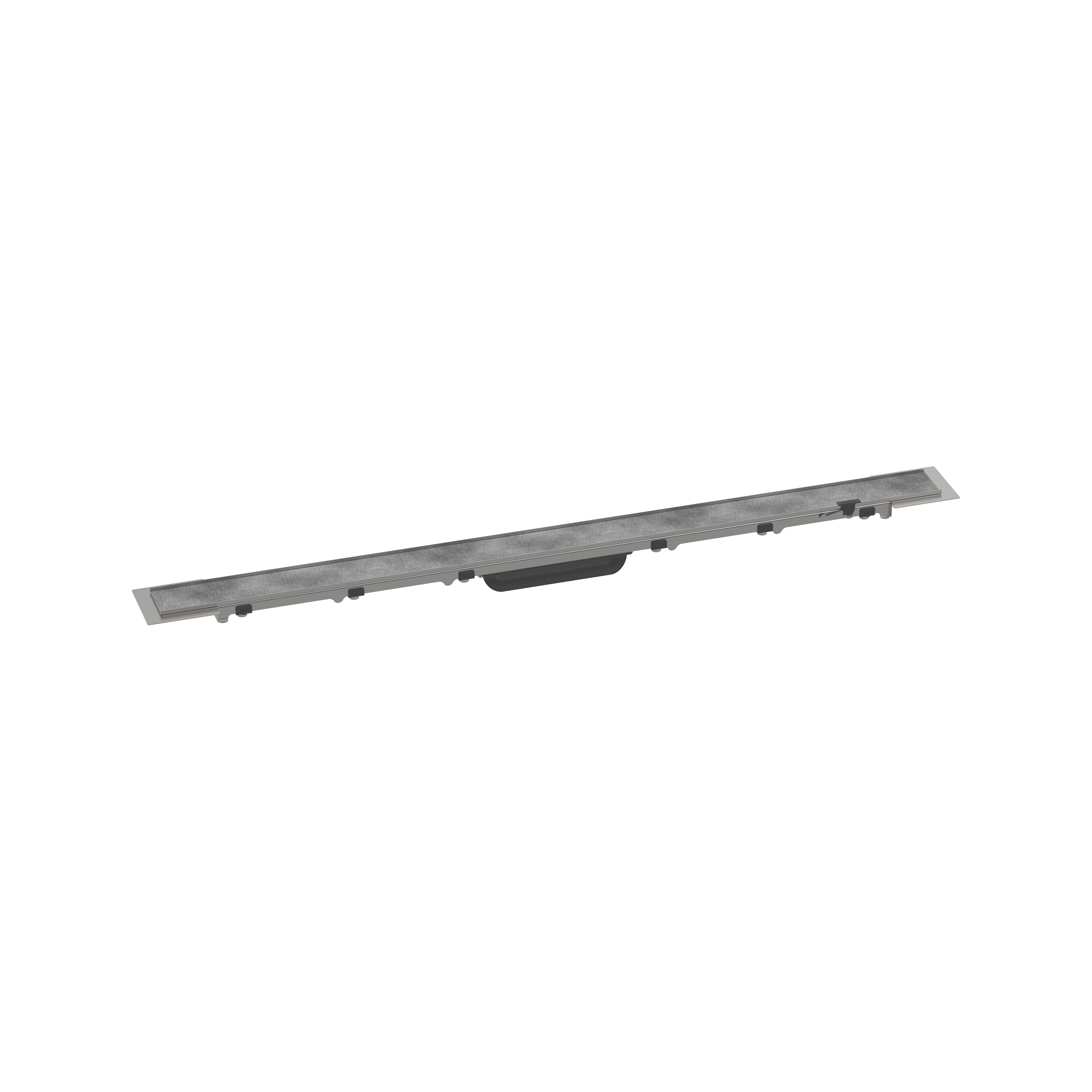 Display product hansgrohe RainDrain Rock Finish set shower drain 90 cm cuttable and tileable from manufacturer Hansgrohe