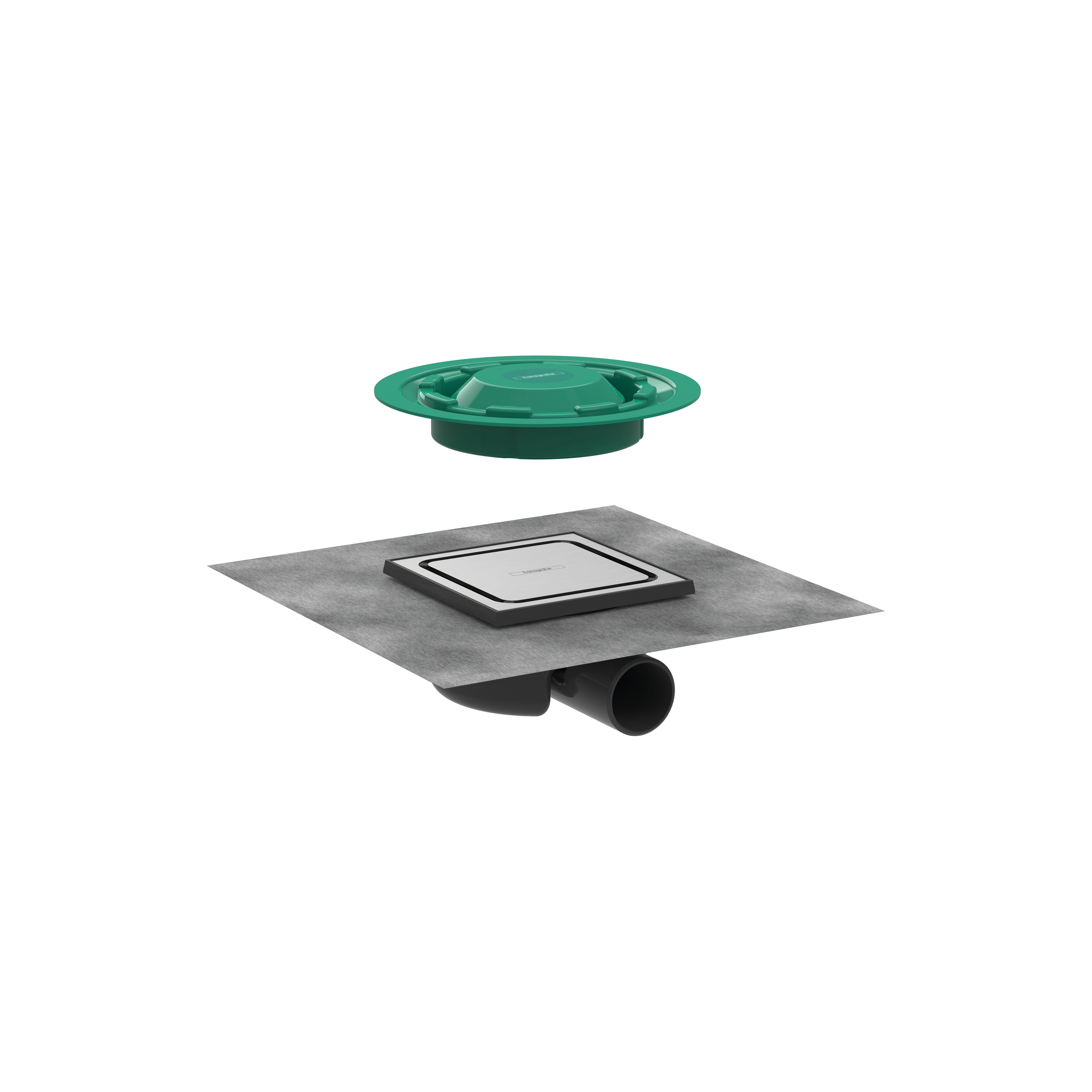 Afficher le produit RainDrain Spot Siphon de douche 150/150 du fabricant Hansgrohe