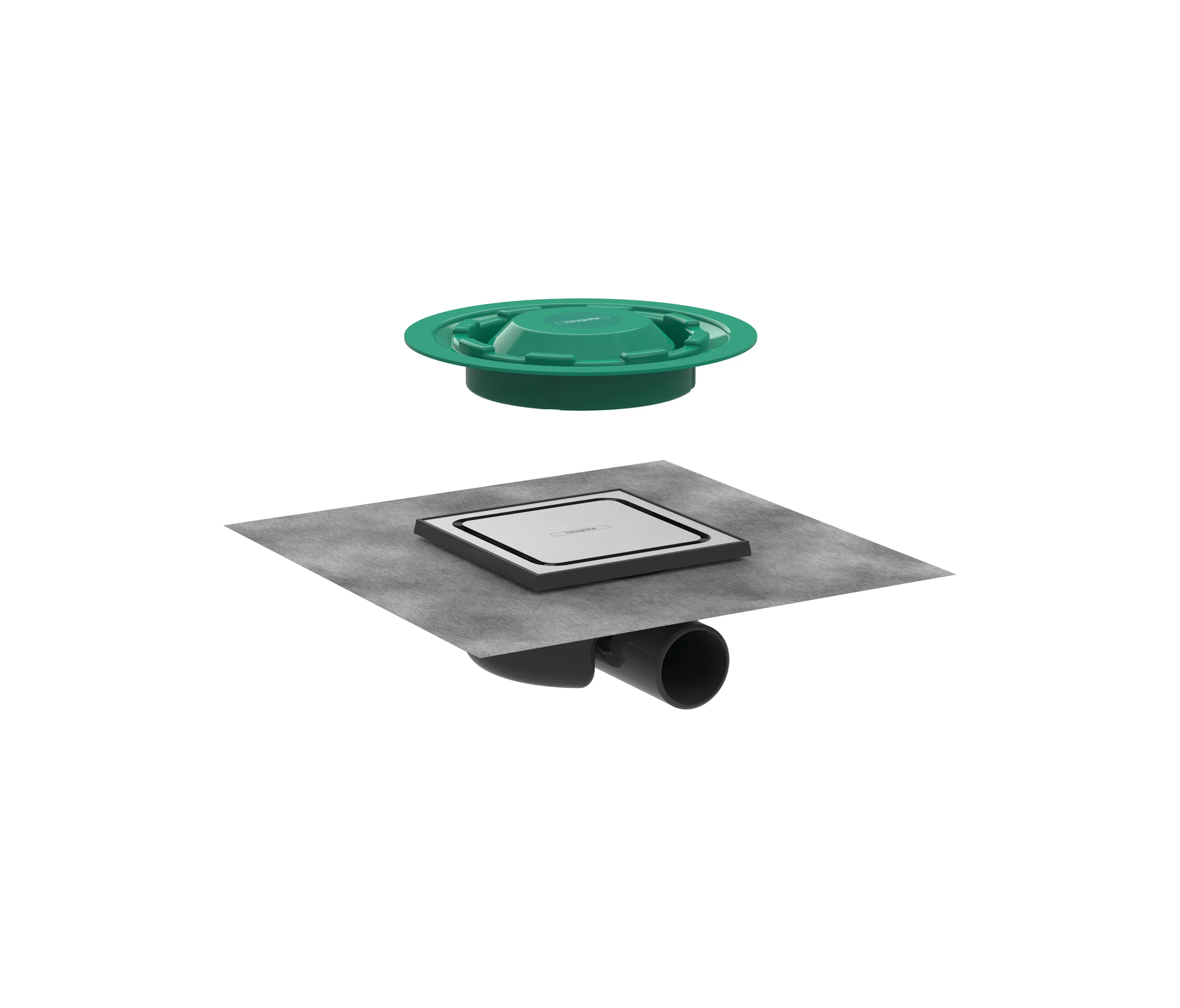 Hansgrohe - RainDrain Spot Set completo de desagüe de ducha 150/150