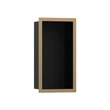 hansgrohe XtraStoris Individual Nicho de pared negro mate con marco de diseño 30 x 15 x 10 cm
