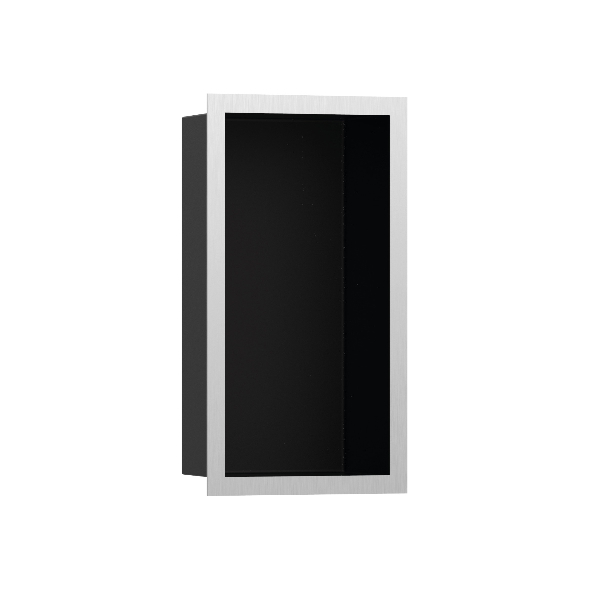 hansgrohe XtraStoris Individual Wall niche Matt Black with design frame 30 x 15 x 10 cm