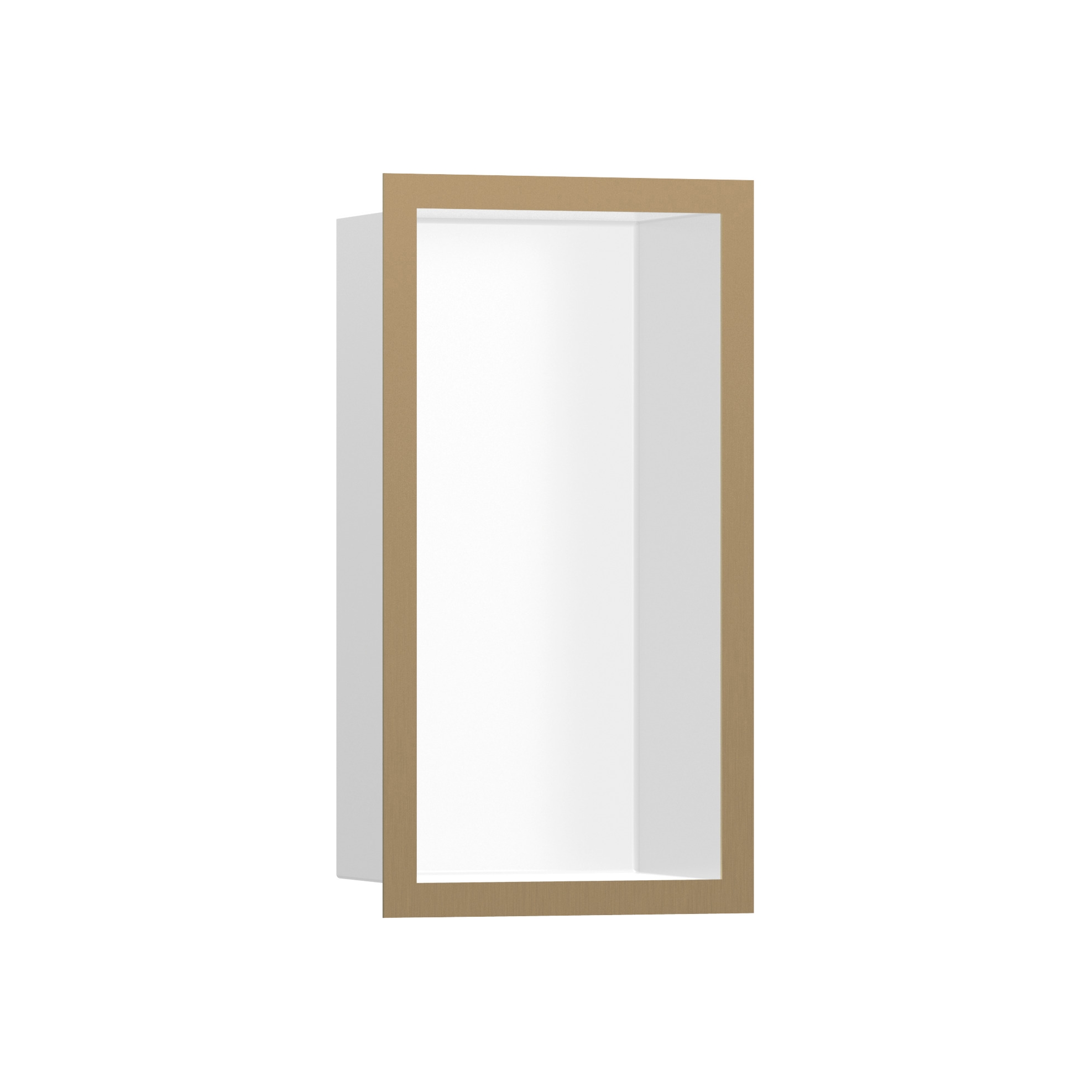 hansgrohe XtraStoris Individual Wall niche Matt White with design frame 30 x 15 x 10 cm