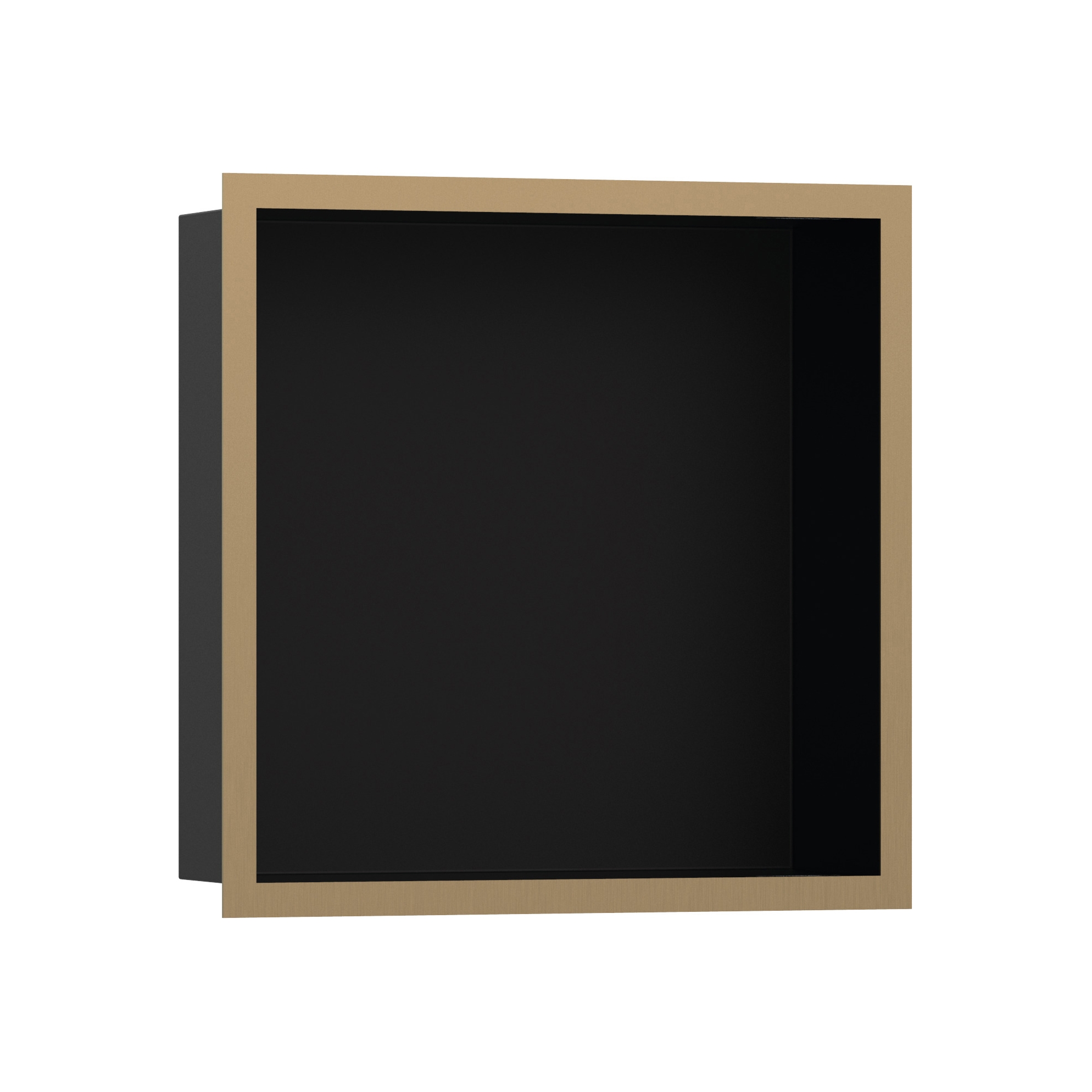 hansgrohe XtraStoris Individual Wall niche Matt Black with design frame 30 x 30 x 10 cm