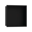 hansgrohe XtraStoris Individual Wall niche Matt Black with design frame 30 x 30 x 10 cm