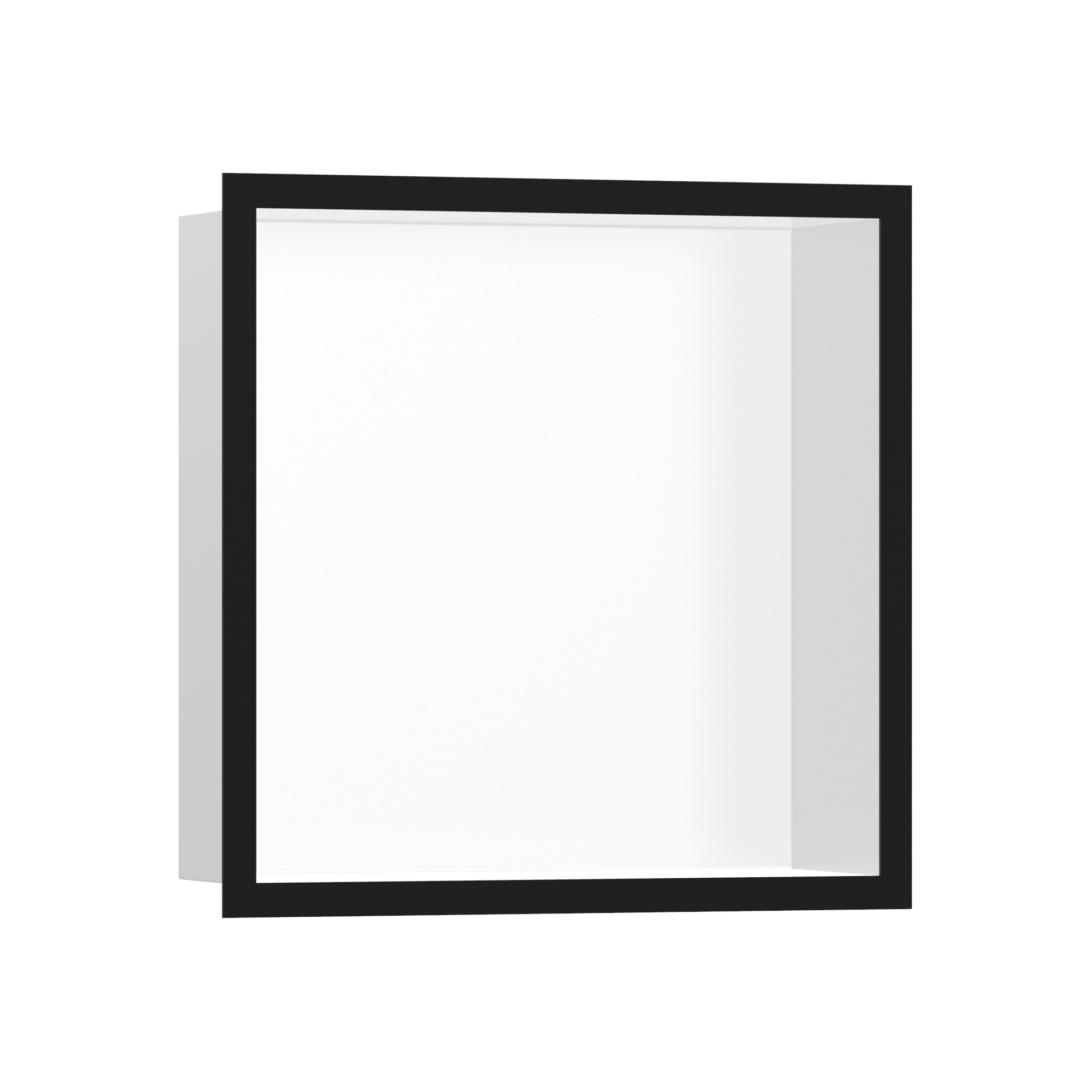 hansgrohe XtraStoris Individual Wall niche Matt White with design frame 30 x 30 x 10 cm