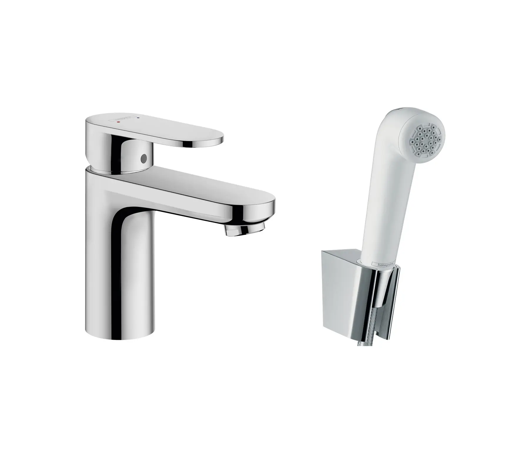 Hansgrohe - hansgrohe Vernis Blend Miscelatore monocomando lavabo 100 con doccetta bidette e flessibile 160 cm