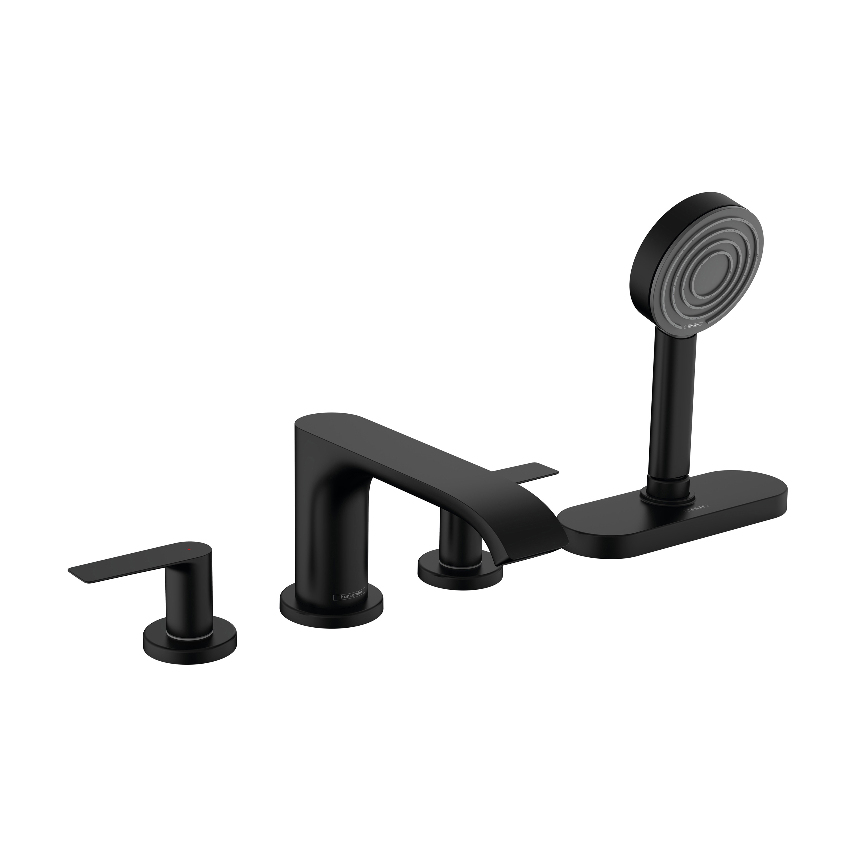 hansgrohe Vivenis 4-hole rim mounted bath mixer with sBox