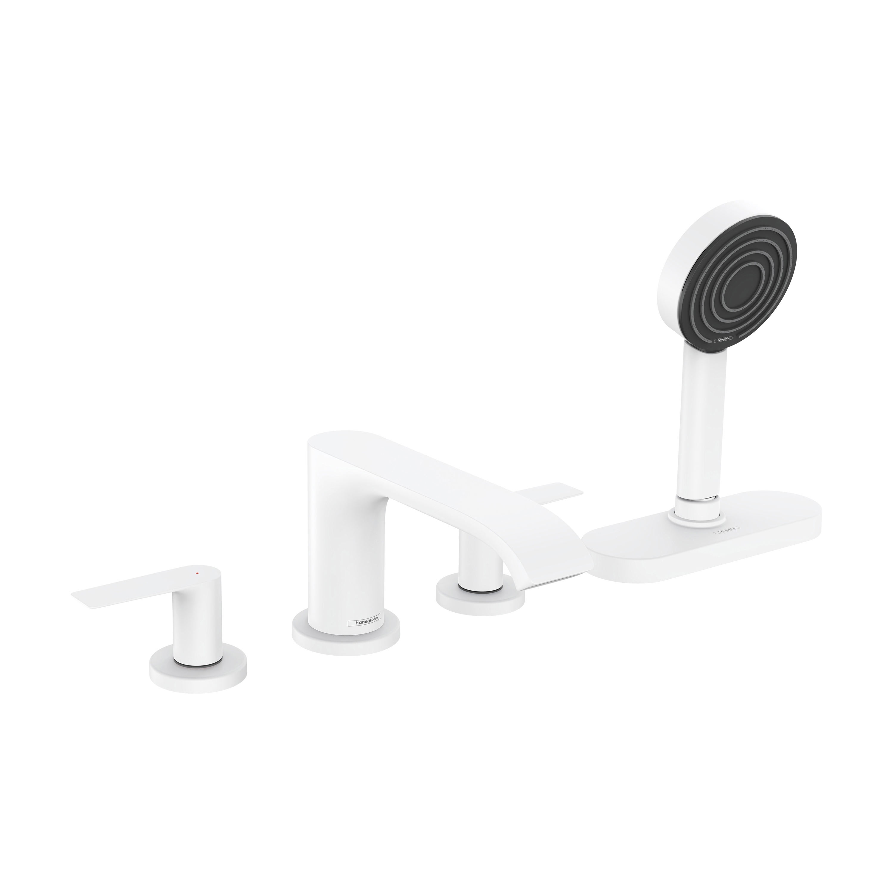 hansgrohe Vivenis 4-hole rim mounted bath mixer with sBox