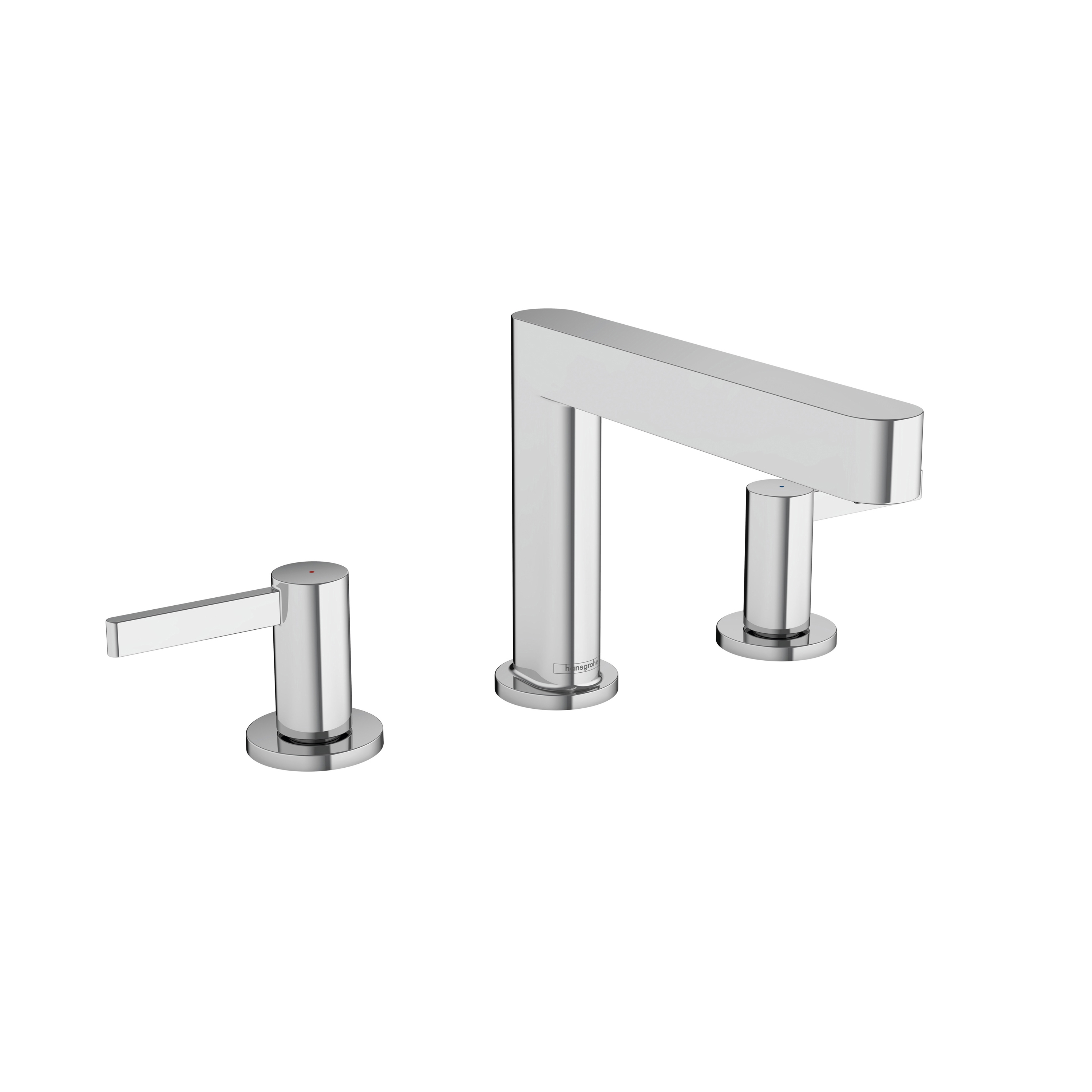 hansgrohe Finoris 3-hole basin mixer 110 with push-open waste set