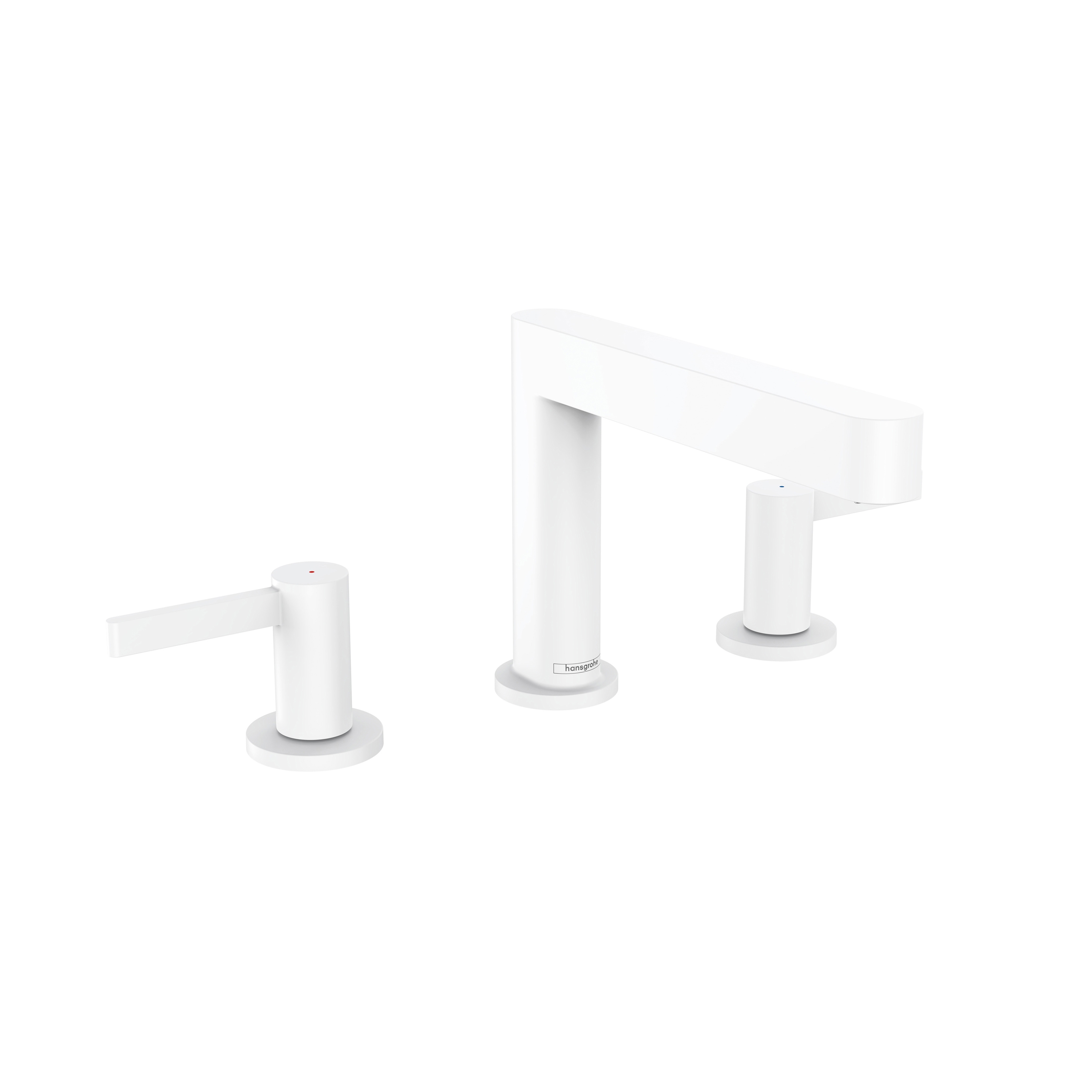 hansgrohe Finoris 3-Loch Waschtischarmatur 110 mit Push-Open Ablaufgarnitur