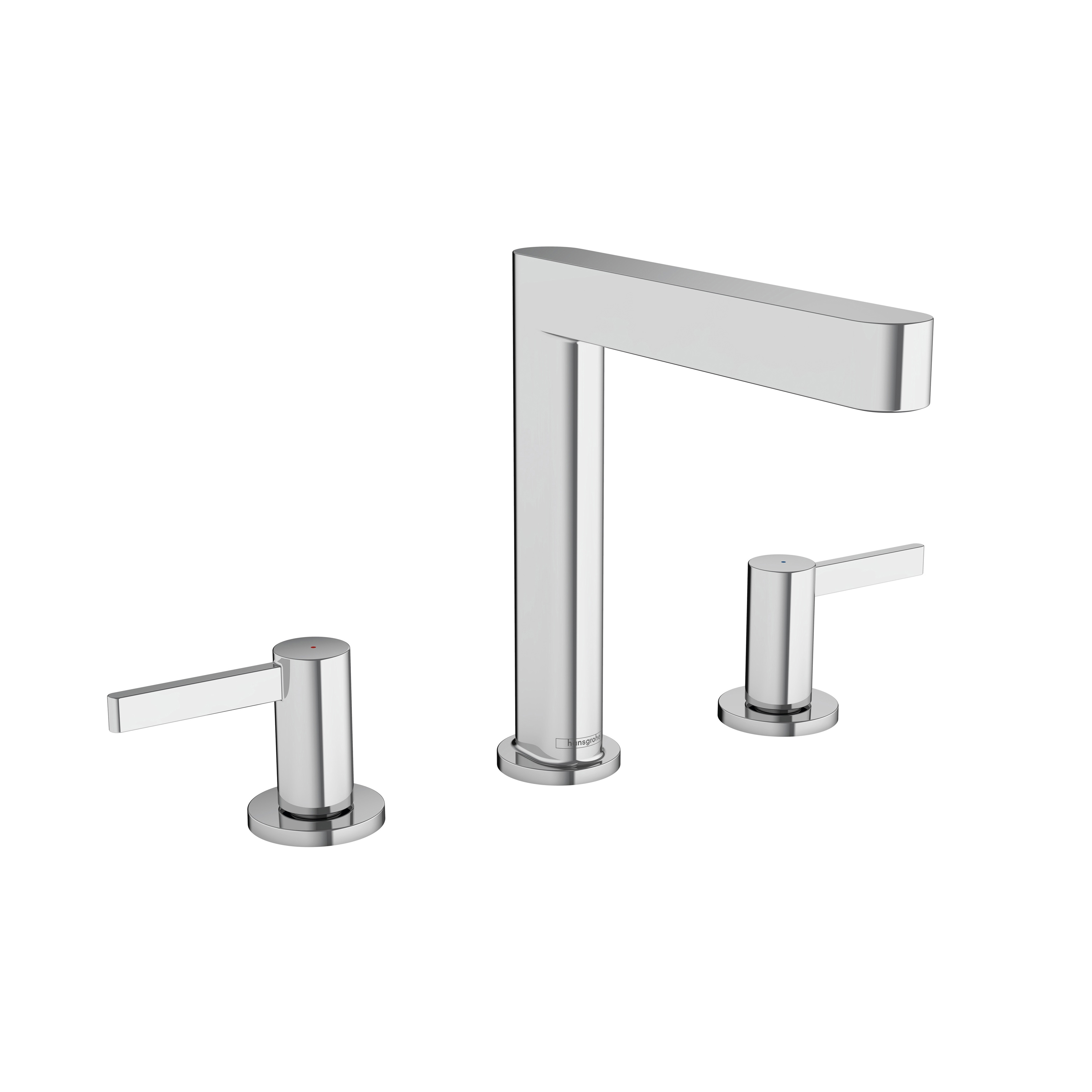 Display product Finoris 3-hole basin mixer 160 with push-open waste set from manufacturer Hansgrohe